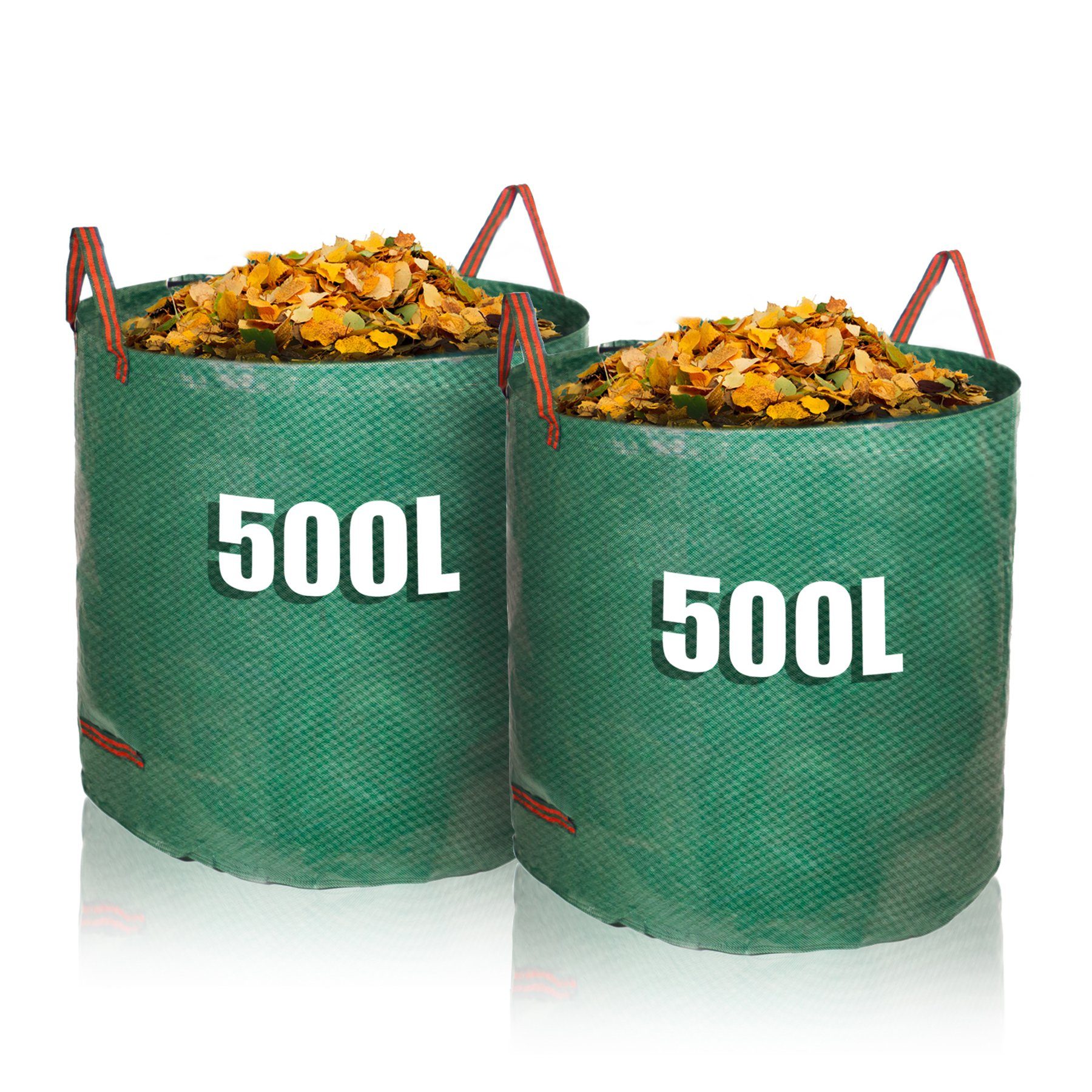 Gartensack 2x Laubsammler Gartenabfallsack 500 Liter robust selbststehend
