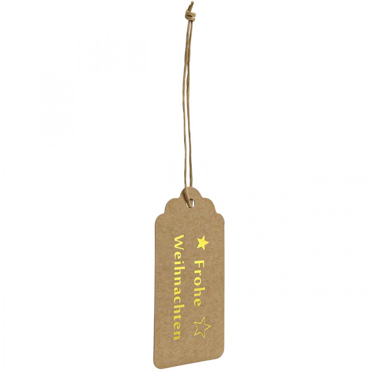 Florists Products Grußkarten Weihnachtsanhänger Frohe Weihnachten Geschenkdekoration, 100 Stück