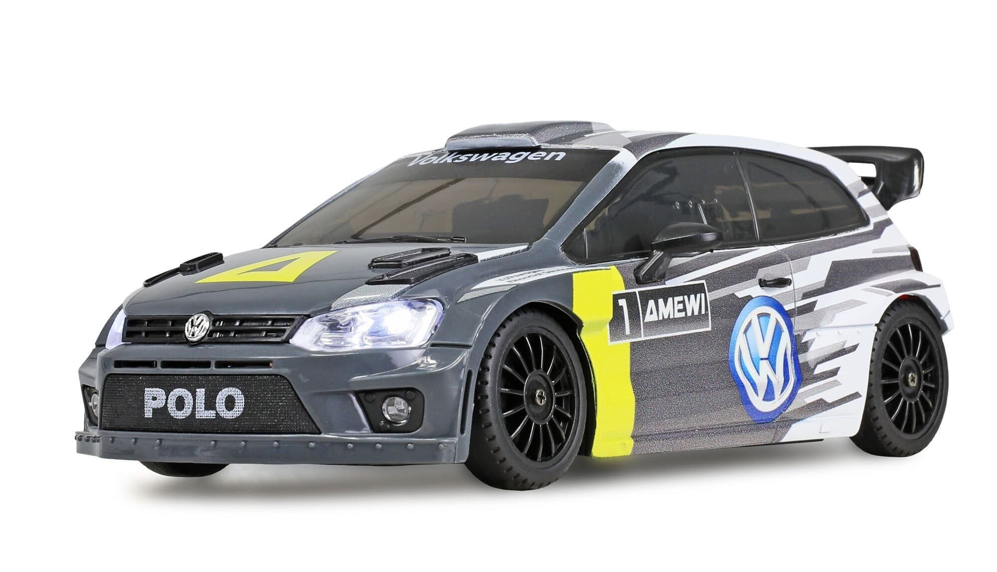 Amewi RC-Auto Amewi VW Polo R WRC RC Drift Auto 1:28 4WD RTR Grau 21148