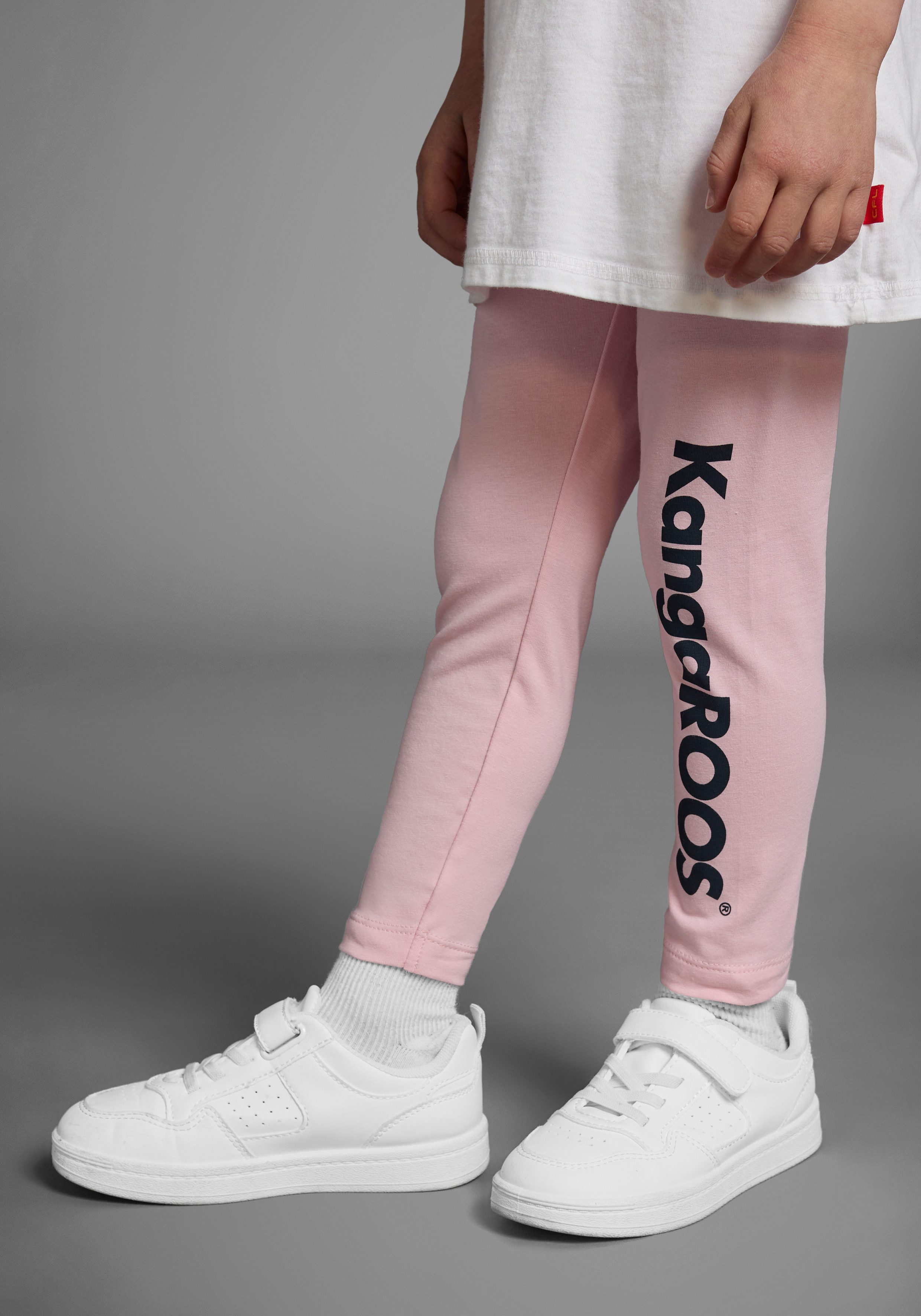KangaROOS Leggings 2er Pack Leggings mit Kangaroos Schriftzug (Packung, 2-tlg., 2) Für kleine Mädchen – Bild 2 von 5