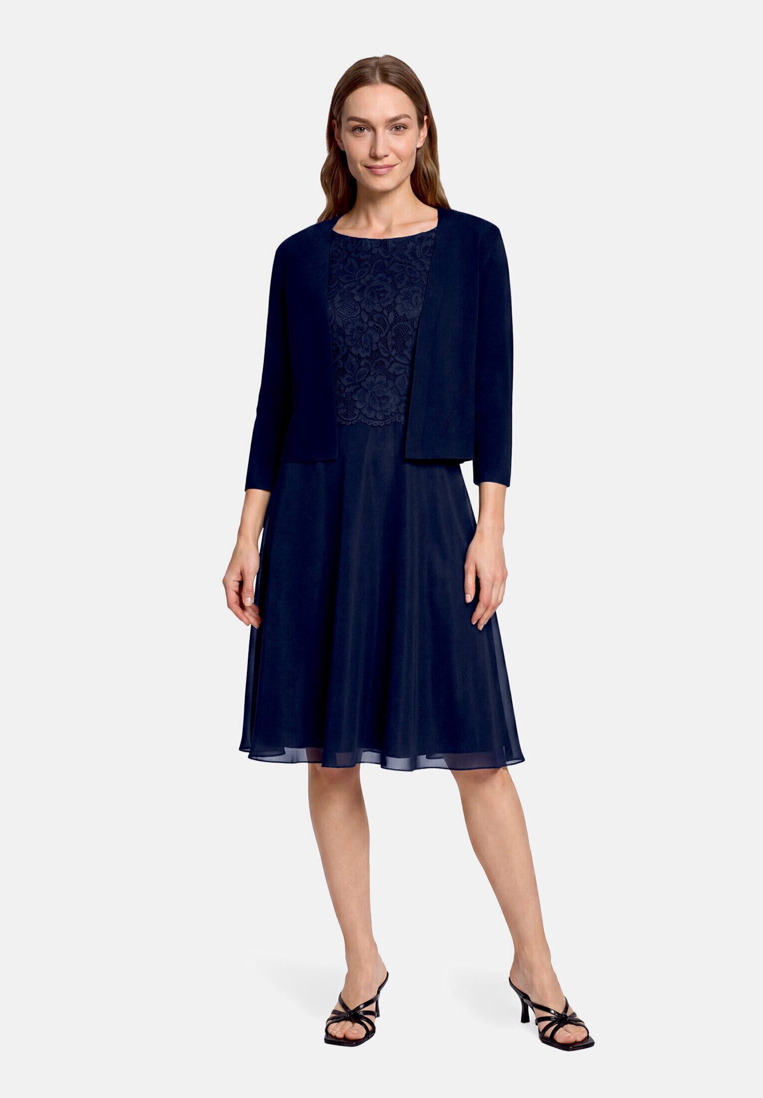 Vera Mont Strickjacke Damen langarm (1-tlg) Ärmelschlitz