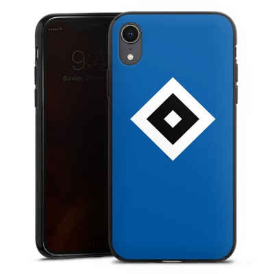 DeinDesign Handyhülle HSV Logo Hamburger SV HSV Blau, Apple iPhone Xr Silikon Hülle Bumper Case Handy Schutzhülle