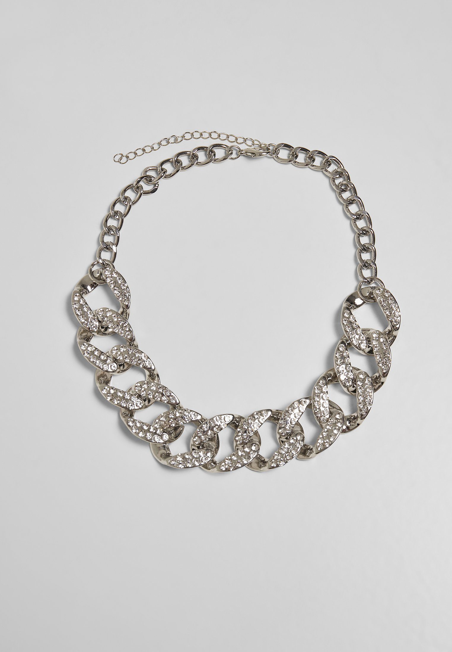 URBAN CLASSICS Edelstahlkette Accessoires Statement Necklace silver