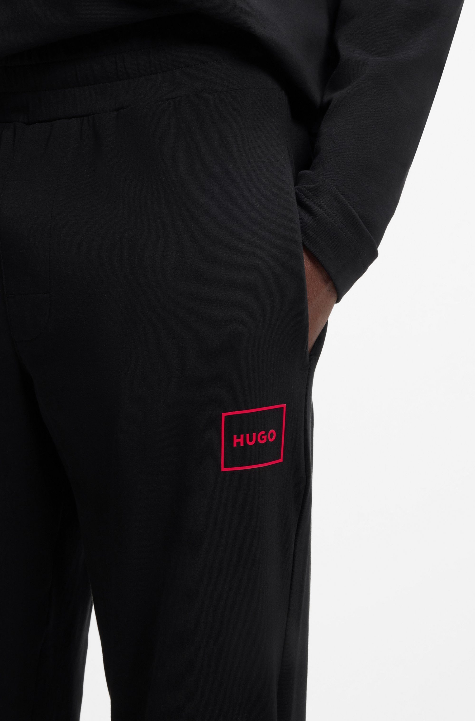 HUGO Sweatpants Laze Pants CW mit angesetztem Bund