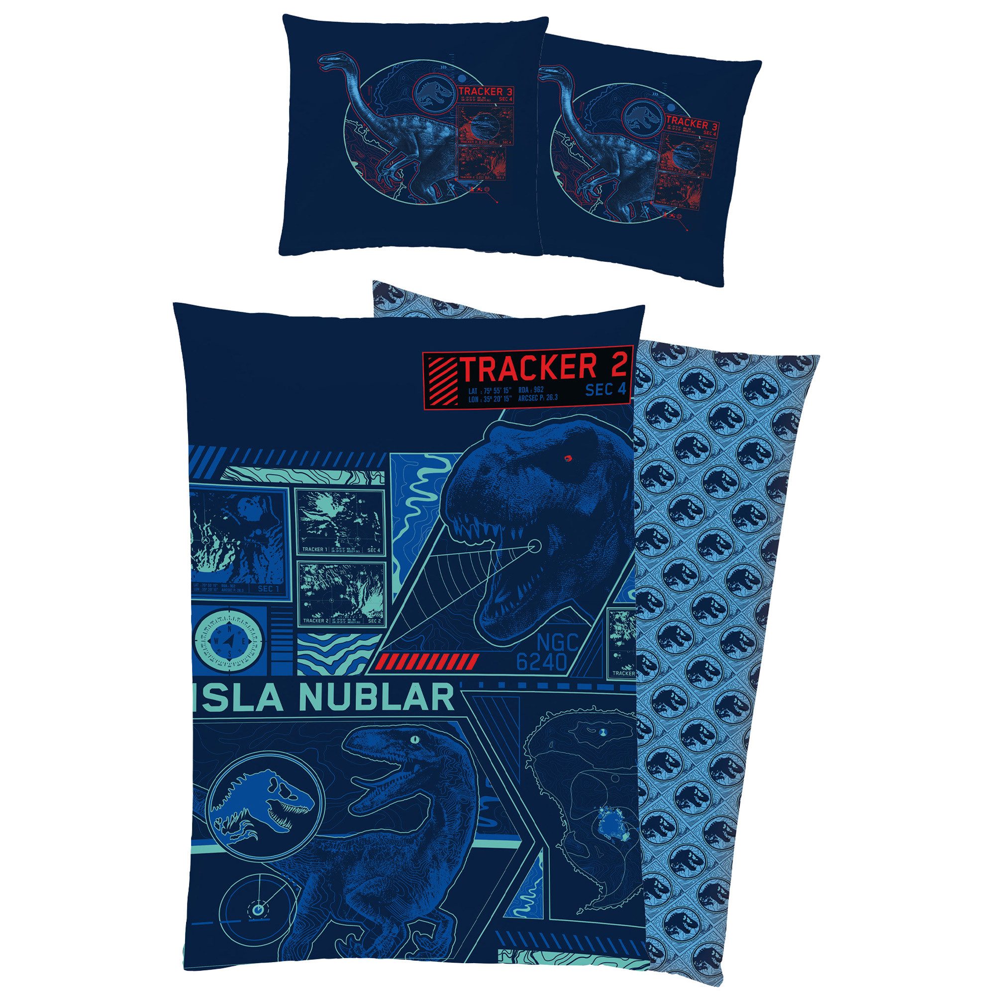 BERONAGE Kinderbettwäsche Jurassic World Tracker Bettwäsche günstig online kaufen