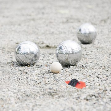 relaxdays Spielzeug-Gartenset 3 Boule Kugeln im Netz