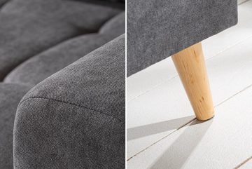 riess-ambiente Ecksofa SCANDINAVIA 250cm anthrazit, 3 Teile, mit Kissen