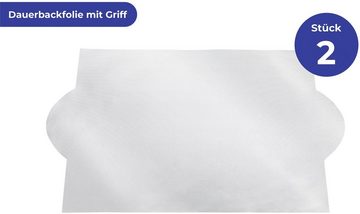 Maximex Backmatte, Kunststoff (Set, 3-tlg), mit 2 Dauerbackfolien und Backofen-Schutzfolie, wiederverwendbar