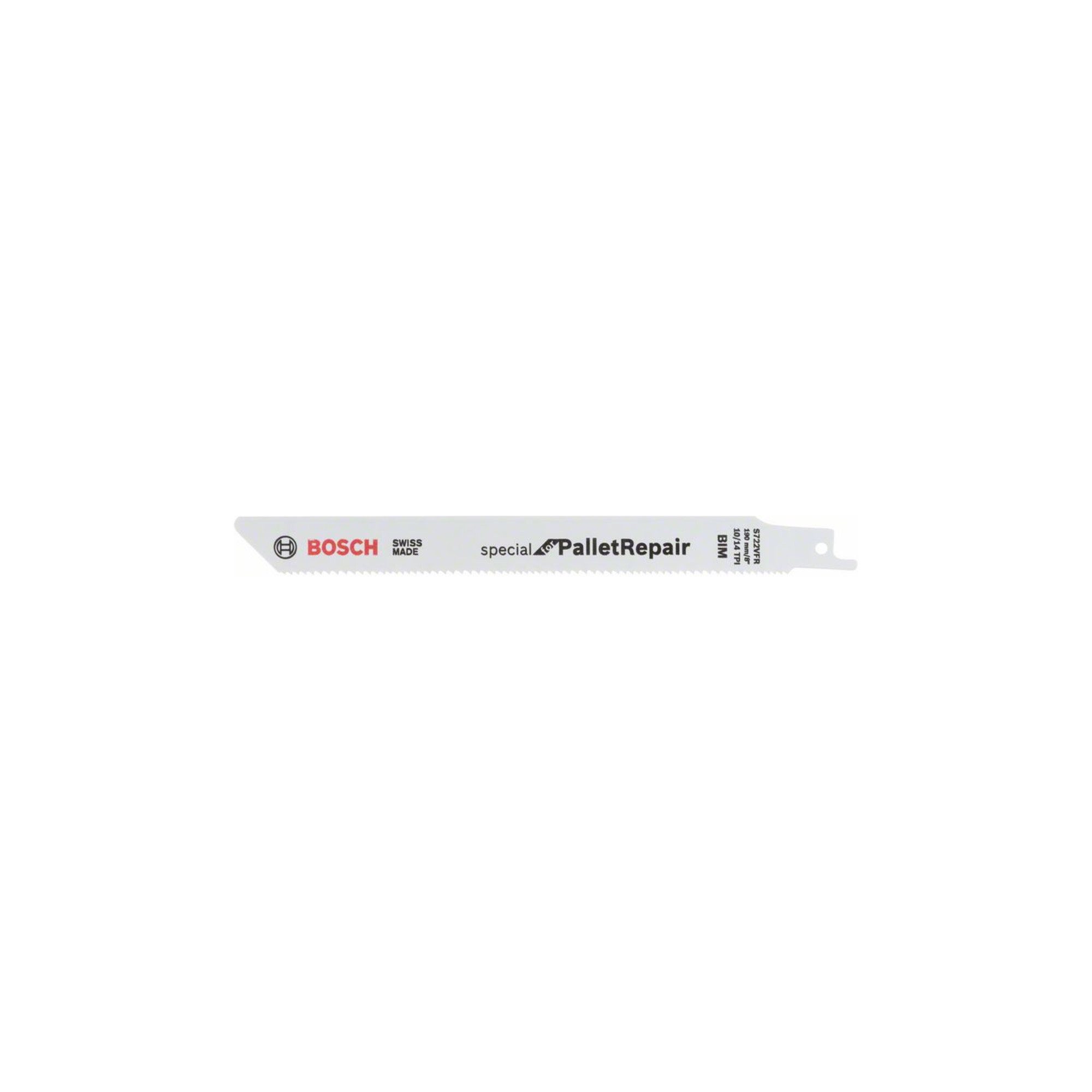 Bosch Professional Sägeblatt Bosch Säbelsägeblatt S 722 VFR, Special for Pallet Repair, 190 mm, 0,9