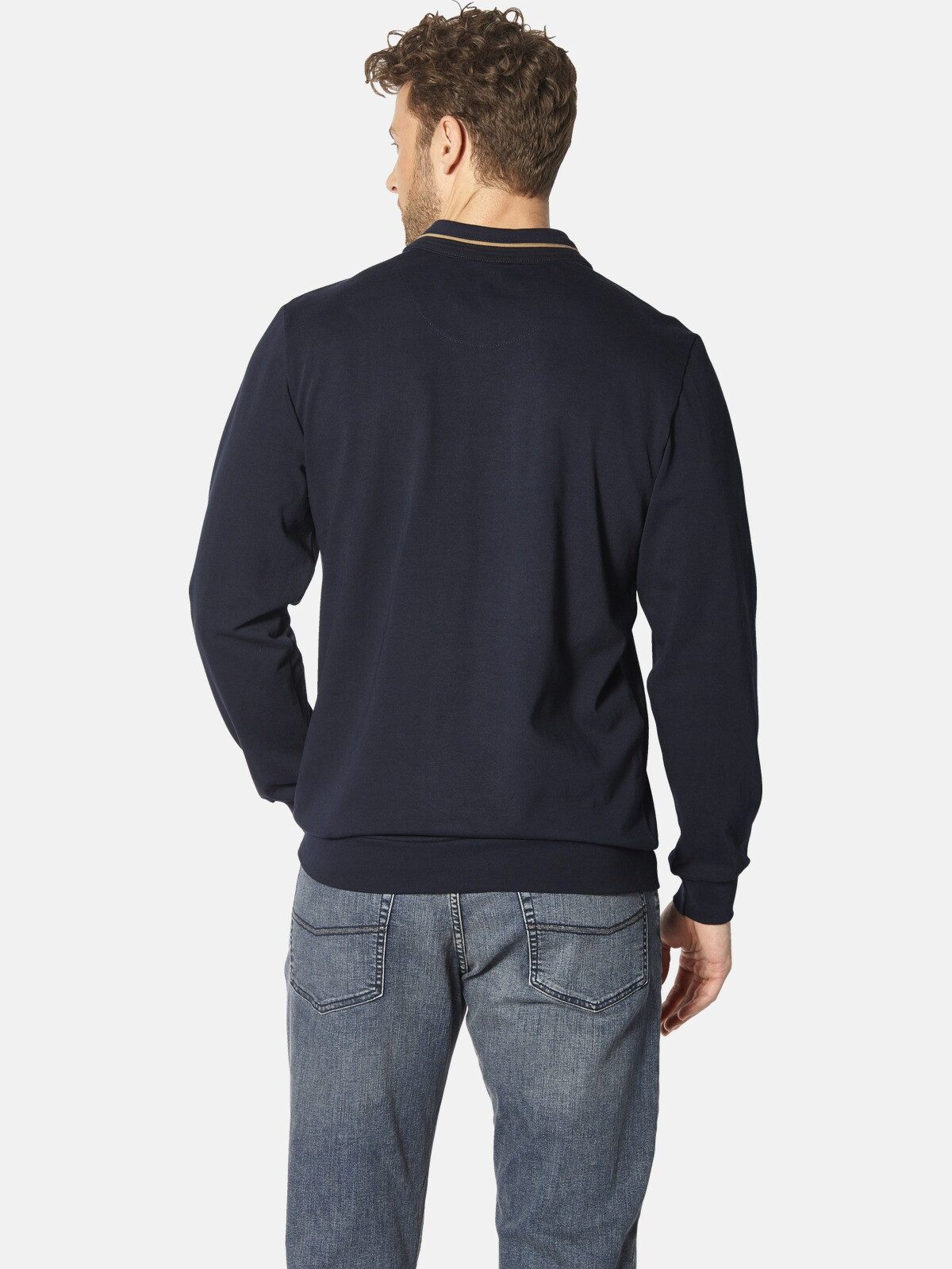 Babista Langarm-Poloshirt DOROCASTI aus reinem Baumwolljersey günstig online kaufen