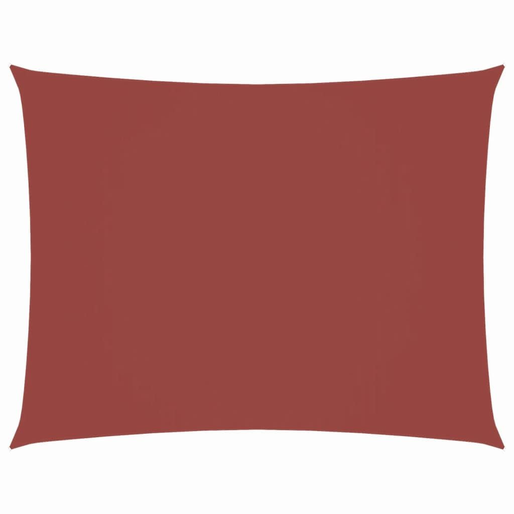 Sonnensegel Sonnensegel Oxford-Gewebe Rechteckig 2x3,5 m Terrakotta-Rot