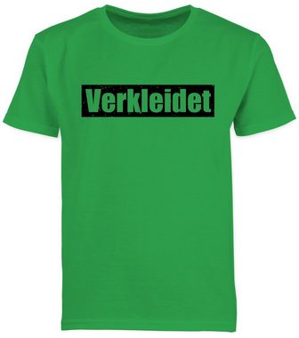 Shirtracer T-Shirt Verkleidet Schriftzug - schwarz Karneval & Fasching