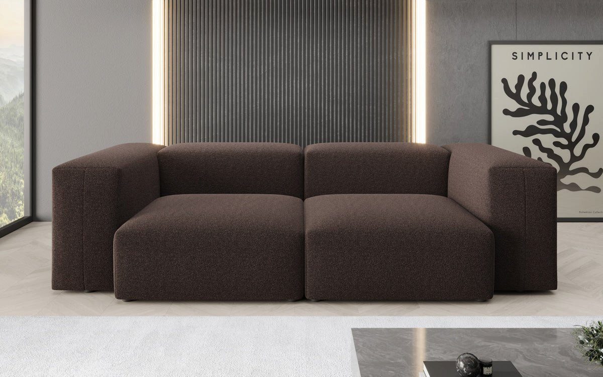 Luxusbetten24 Sofa Designer 2 Sitzer Sofa Snug, in Bouclé – Bild 3 von 4
