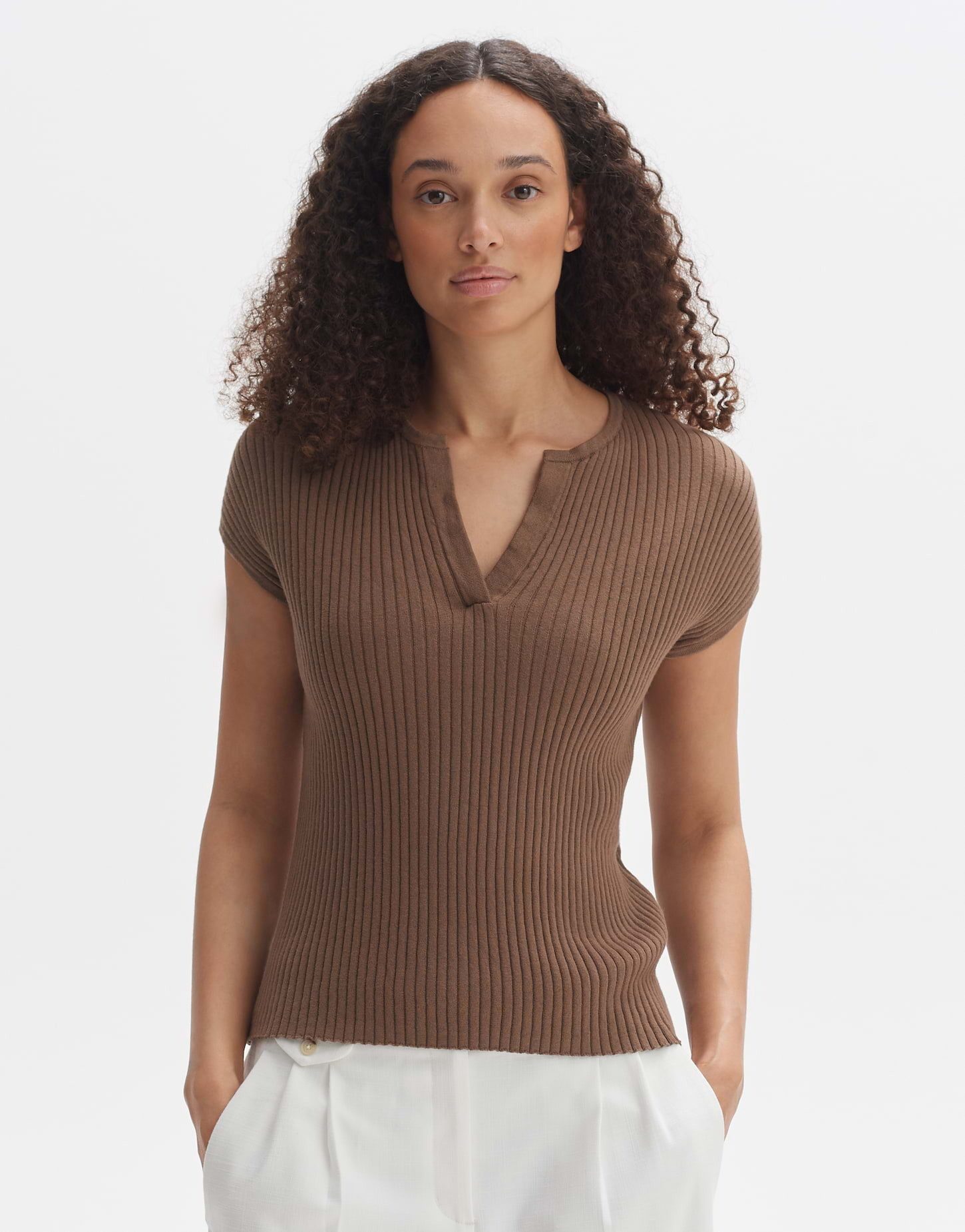 Strickpullover Strickshirt POLINNA Slim aus BCI Cotton Mix