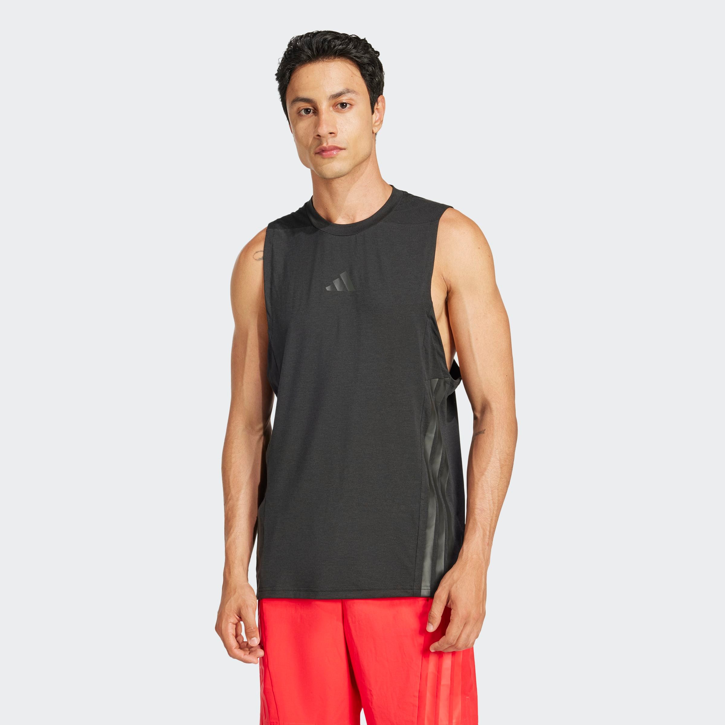 adidas Performance Tanktop D4T 3S TANK mit Rundhalsausschnitt, ohne Verschluss