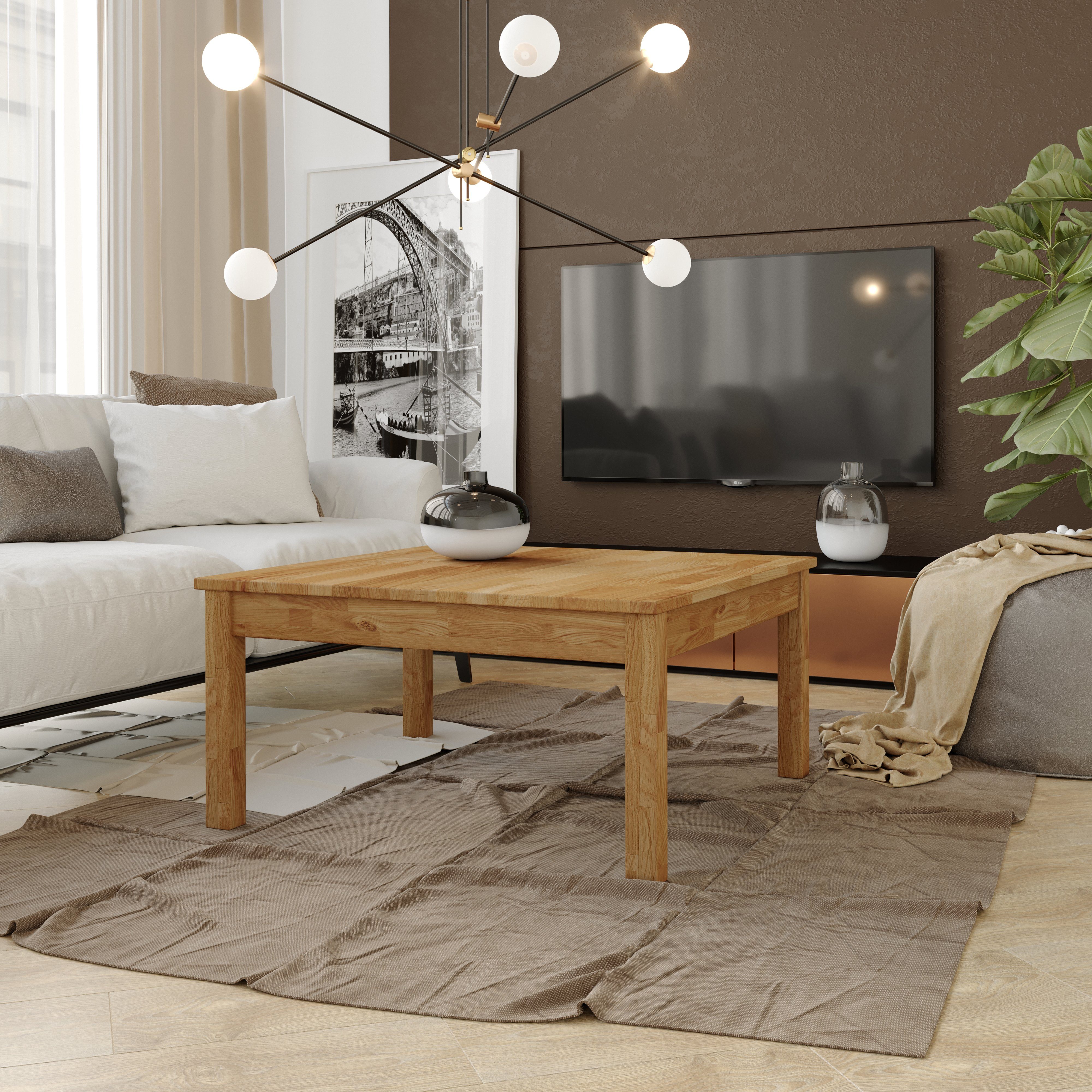 Krok Wood Couchtisch Tomas aus Massivholz in Eiche günstig online kaufen