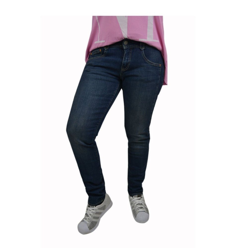 5372 Dunkelblau Jeans Herrlicher Damen Jayden D6770 Slim-fit-Jeans Mid 034 Slim Herrlicher