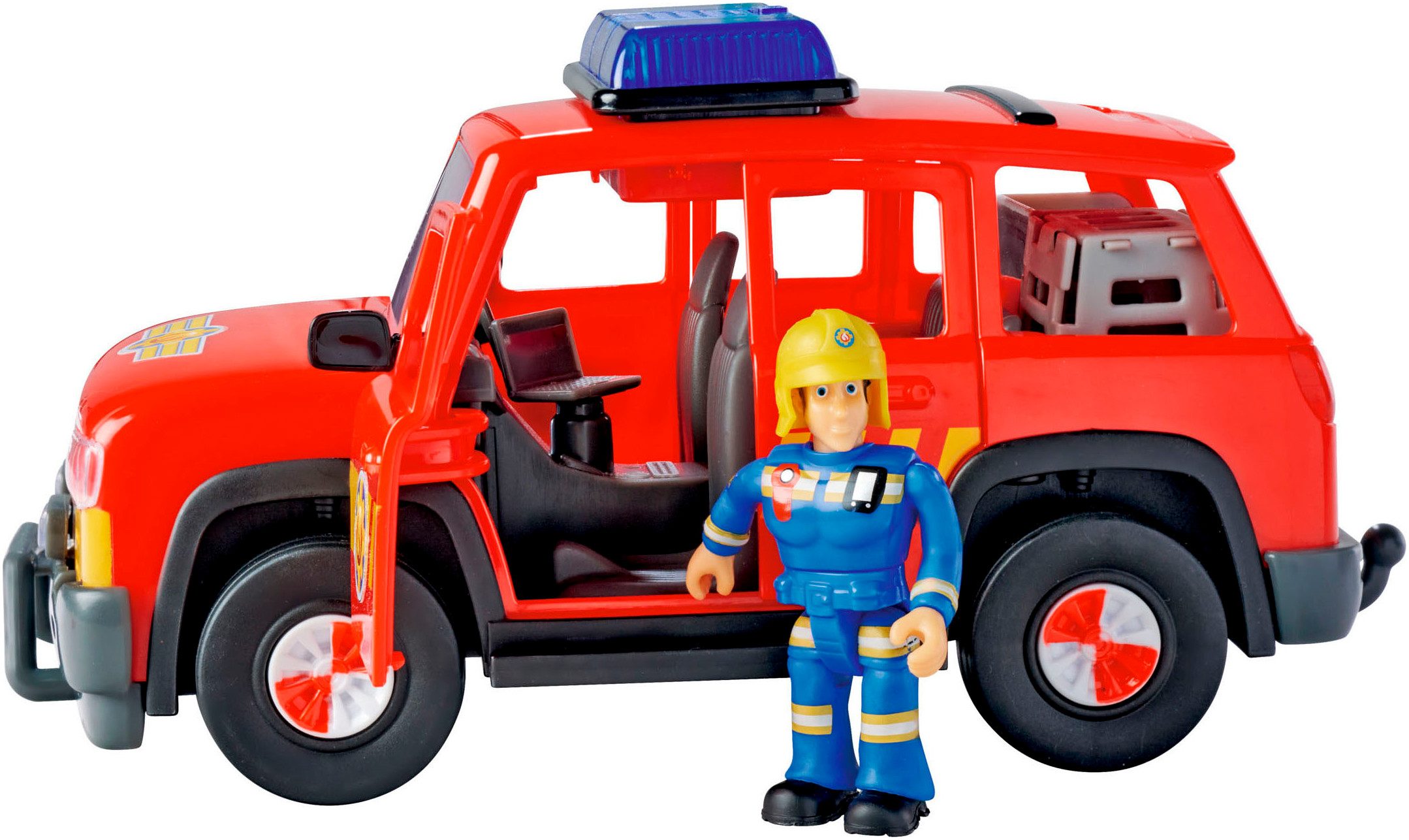 SIMBA Spielzeug-Feuerwehr Sam First Responder Fahrzeug, mit Licht und Sound