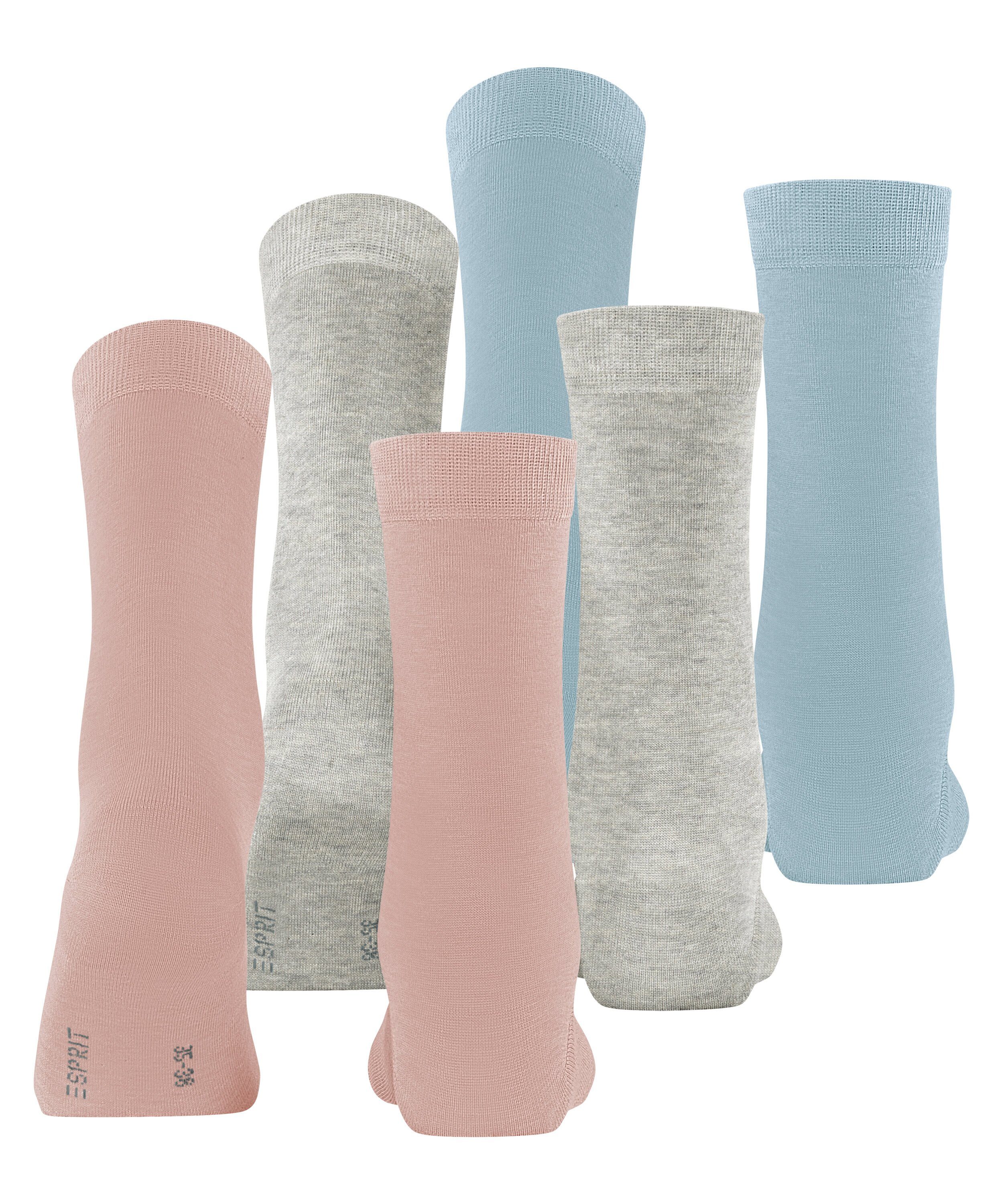 Esprit Socken Esprit Solid-Mix 3-Pack Damen (3-Paar) aus Biobaumwolle – Bild 3 von 5
