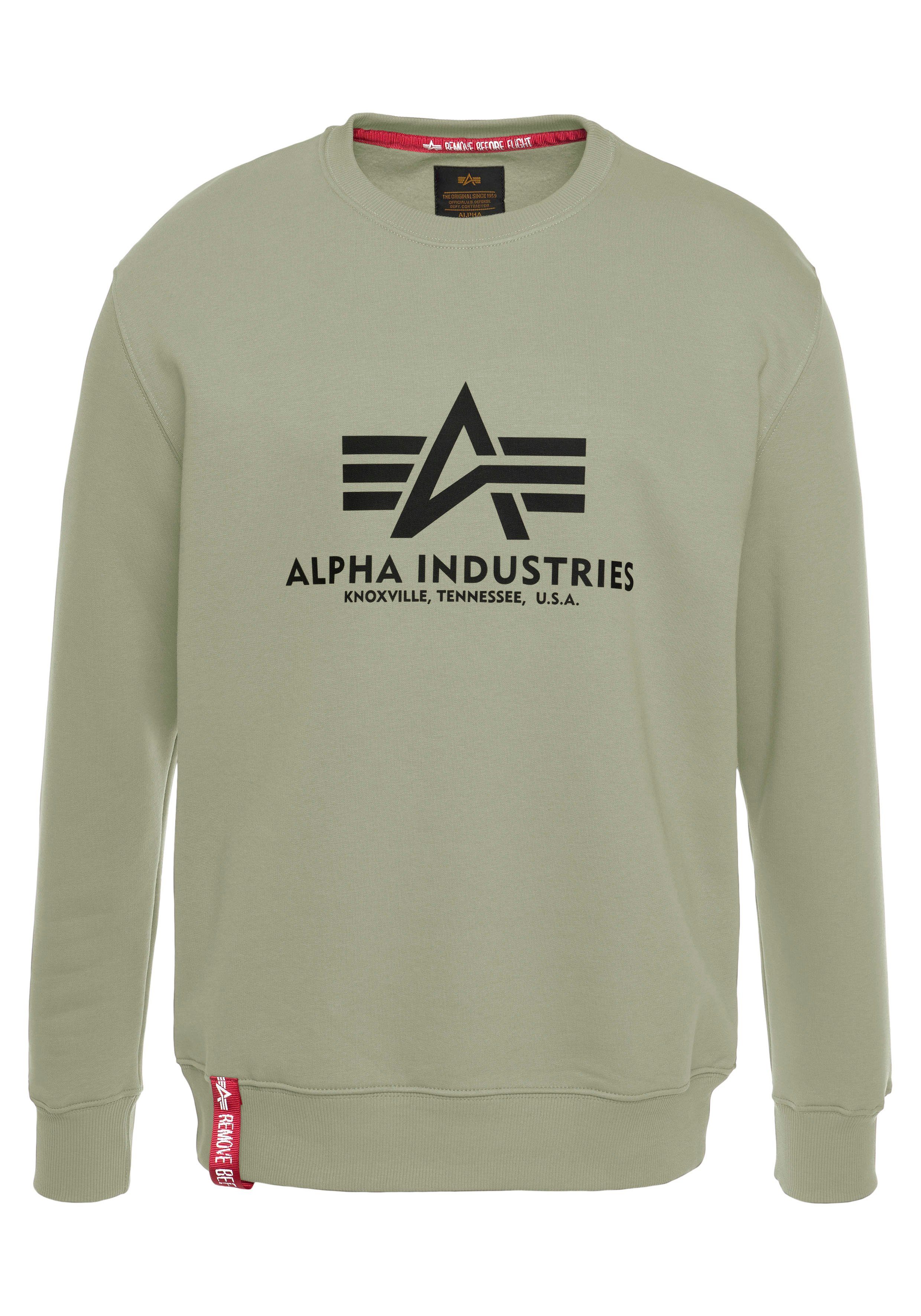 Sweater Alpha Basic Industries olive Sweatshirt