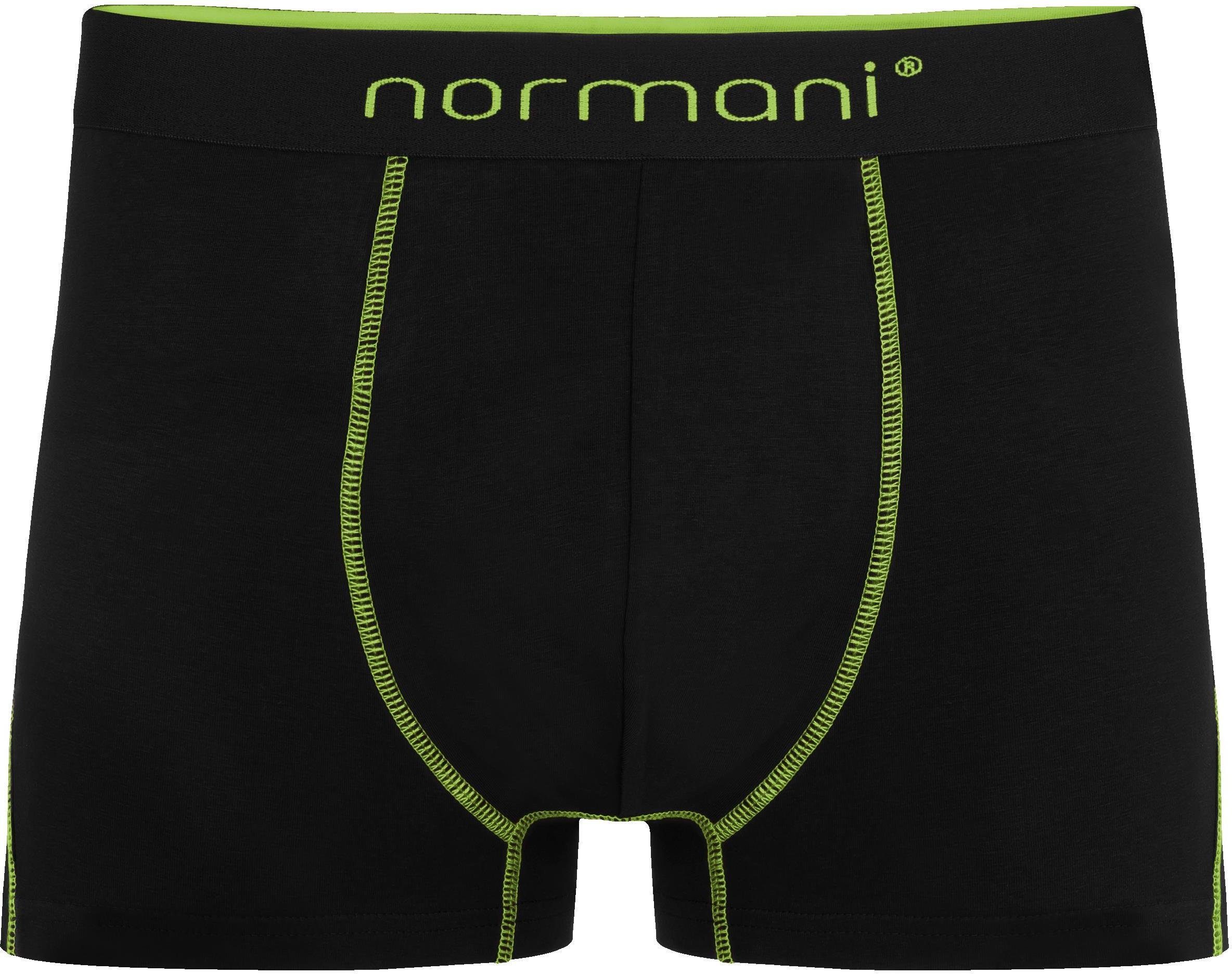Baumwoll-Boxershorts 6 Männer Boxershorts Herren für atmungsaktiver Baumwolle normani Grün aus Unterhose