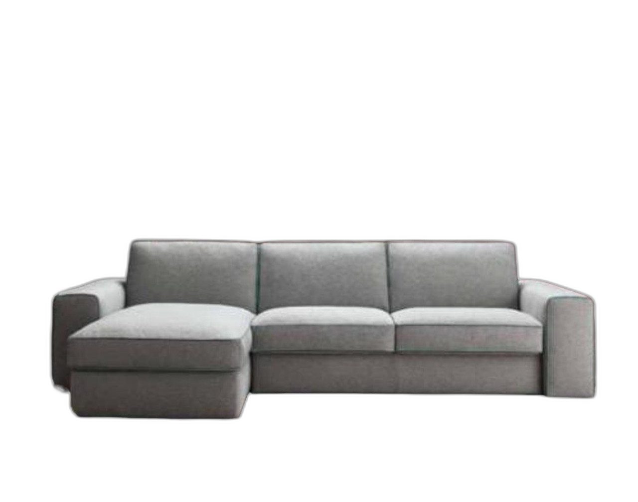 Xlmoebel Ecksofa Premium Ecksofa aus Holzstoff im modernen L-Form Design, 1 Teile, Hergestellt in Europa