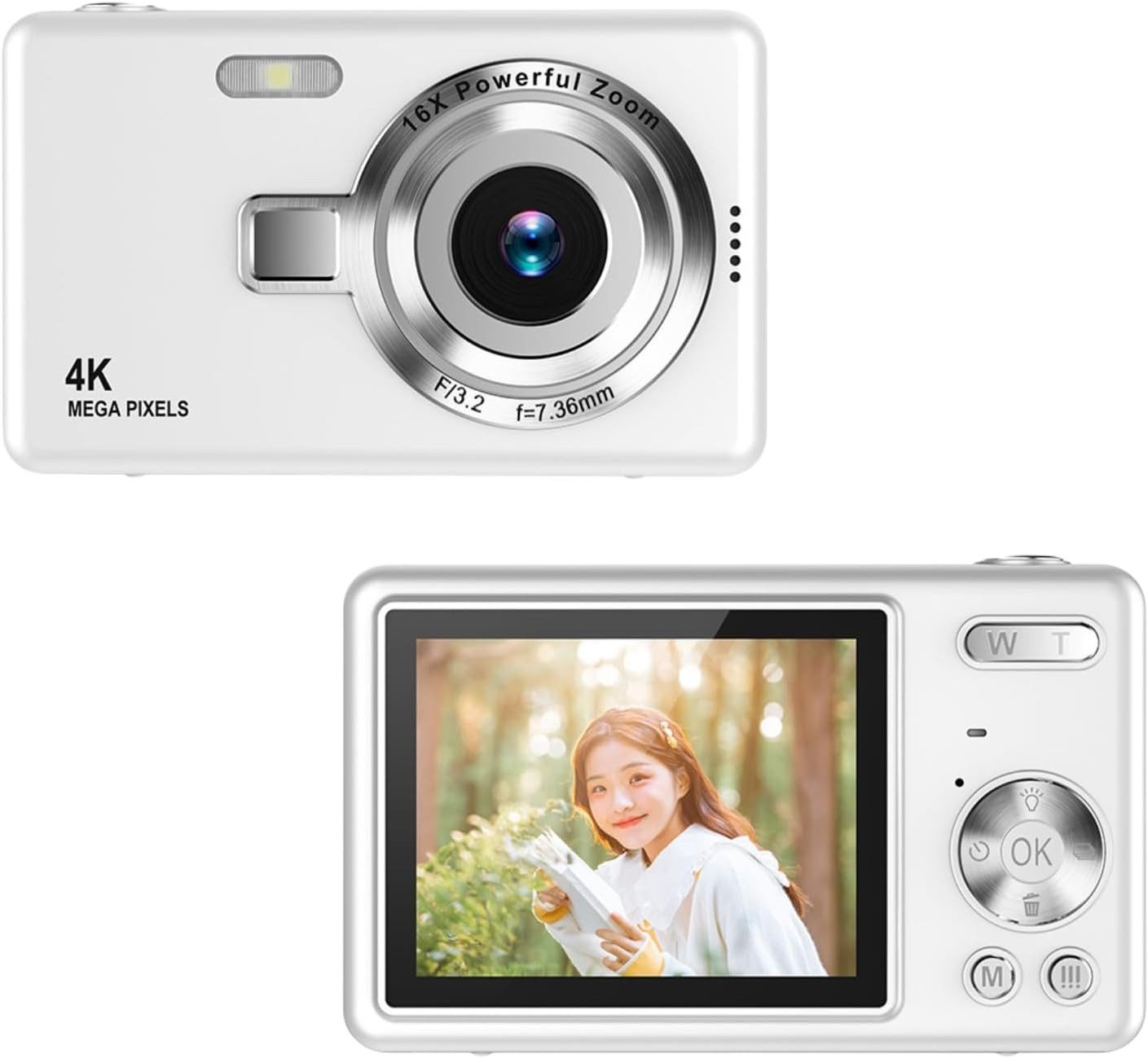 Coonoor 1080P Kinder Kamera, Digitalkamera Fotokamera mit 64GB Karte Kompaktkamera (Spielzeug-Kamera Kinderkamera für Jungen und Mädchen Geschenke)