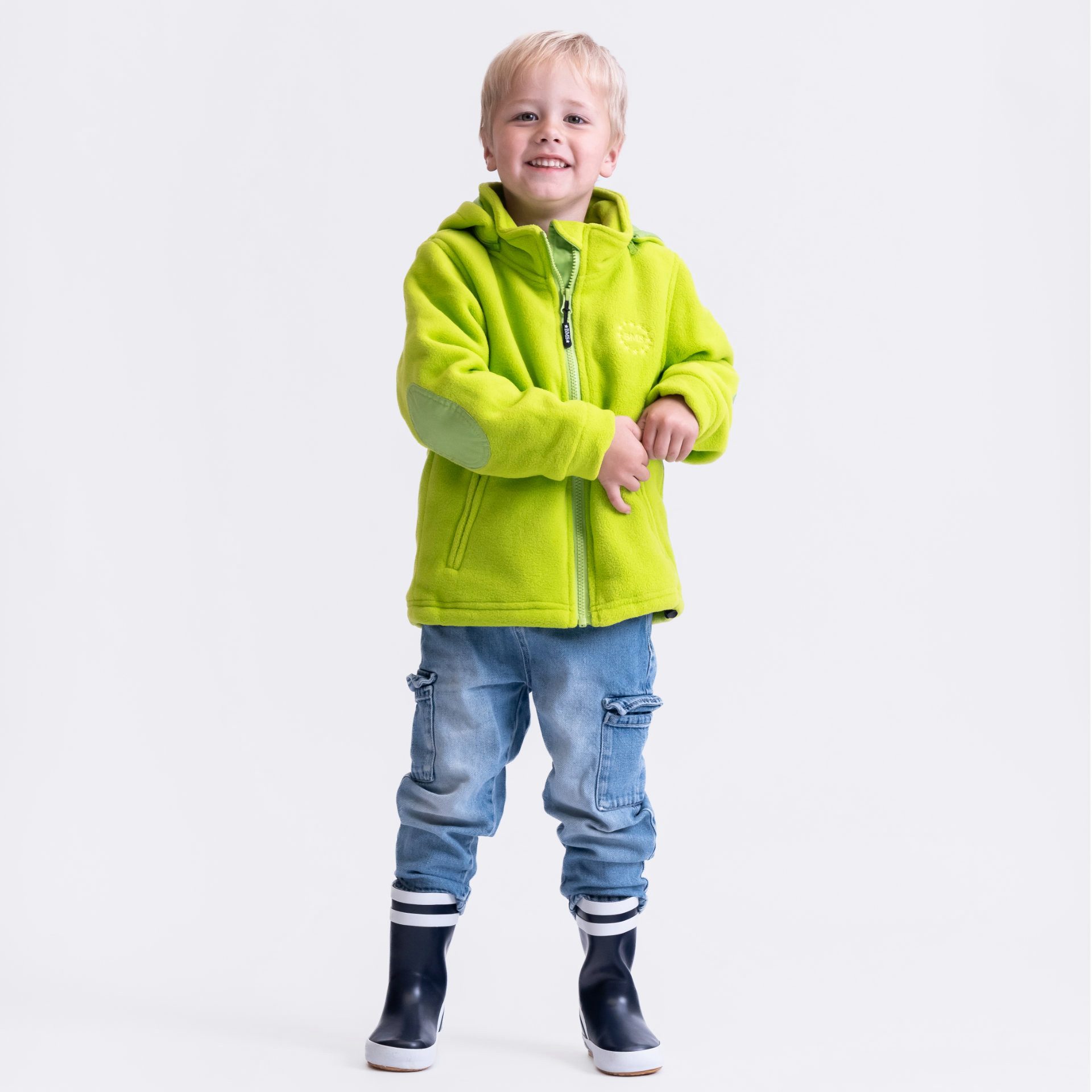 Kapuzenfleecejacke BMS Fleecejacke für Kinder