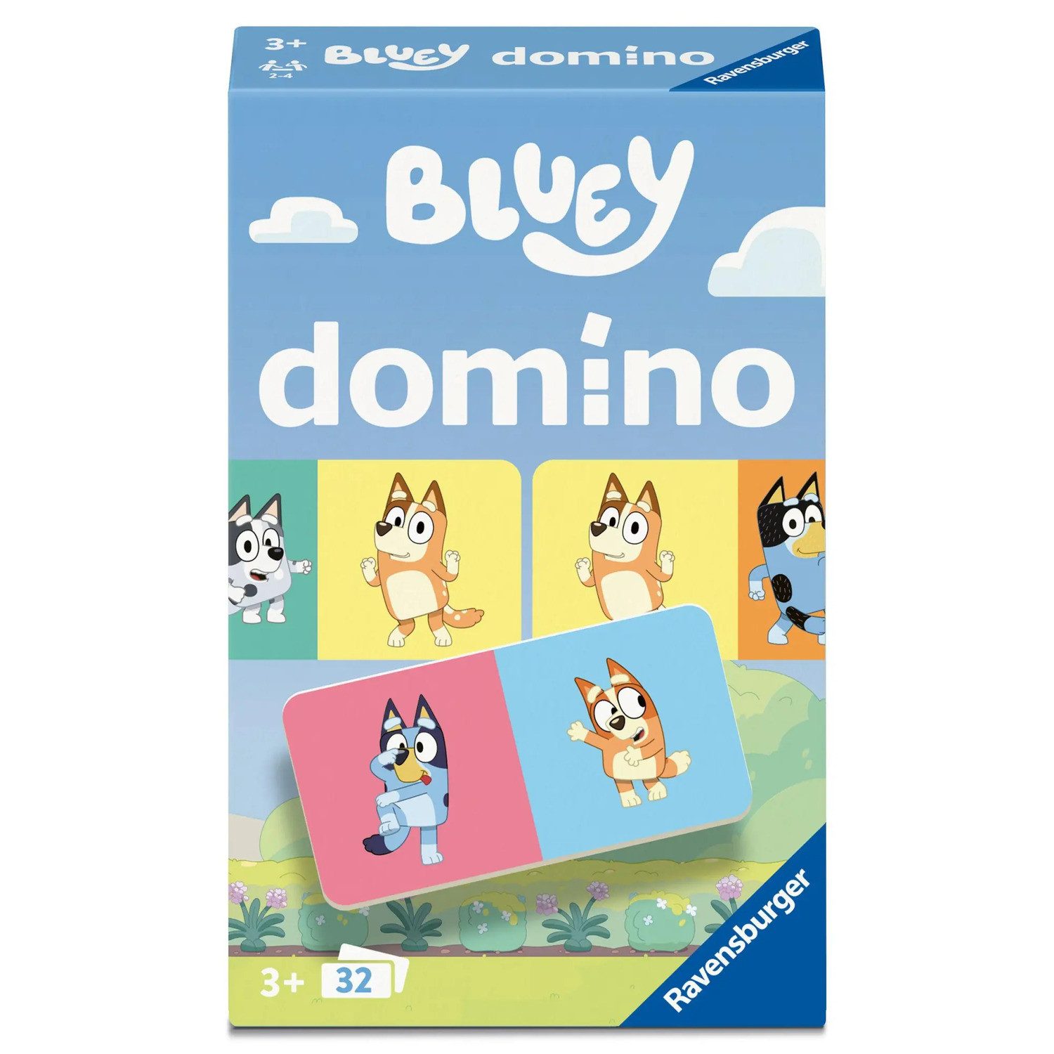 Ravensburger Spiel Bluey Domino - Reisespiel ab 3 Jahre