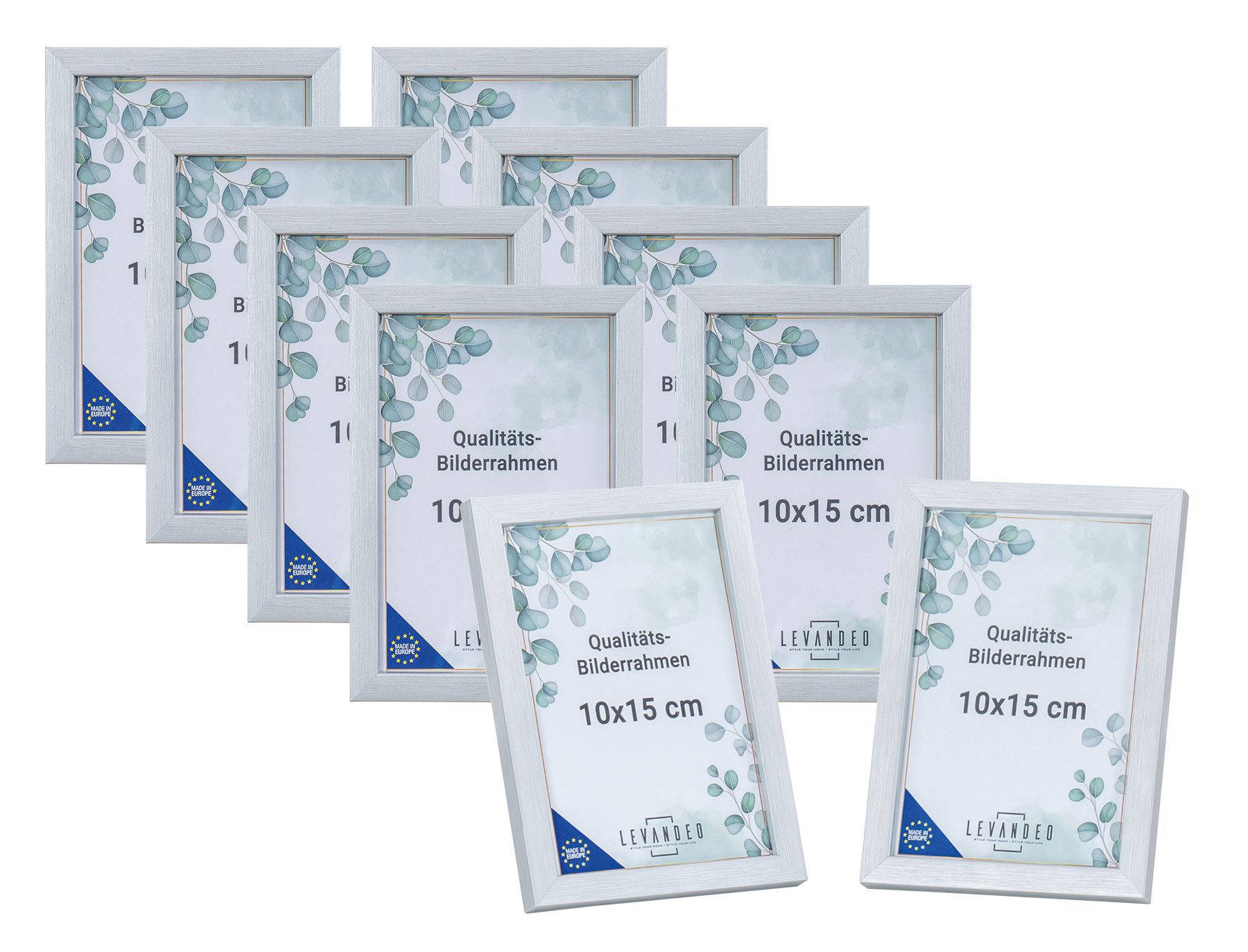 Levandeo® Bilderrahmen, 10er Set Bilderrahmen Echtholz günstig online kaufen