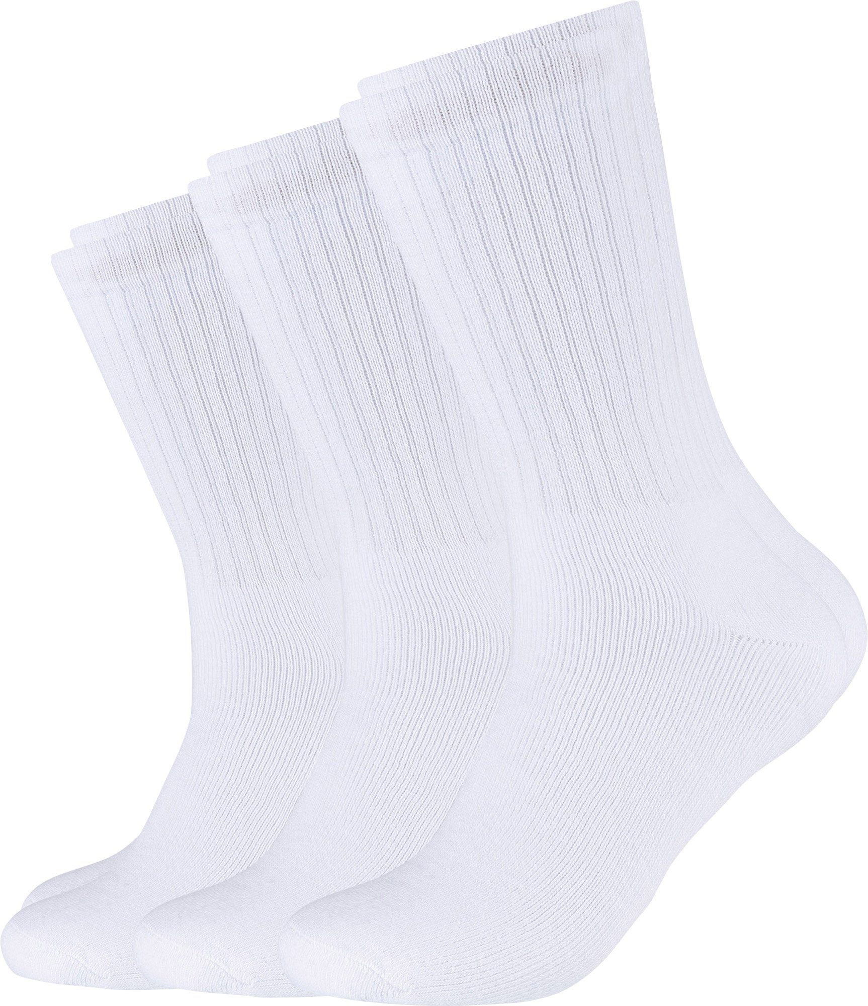 s.Oliver Socken Unisex-Sportsocken 3 Paar Uni weiß