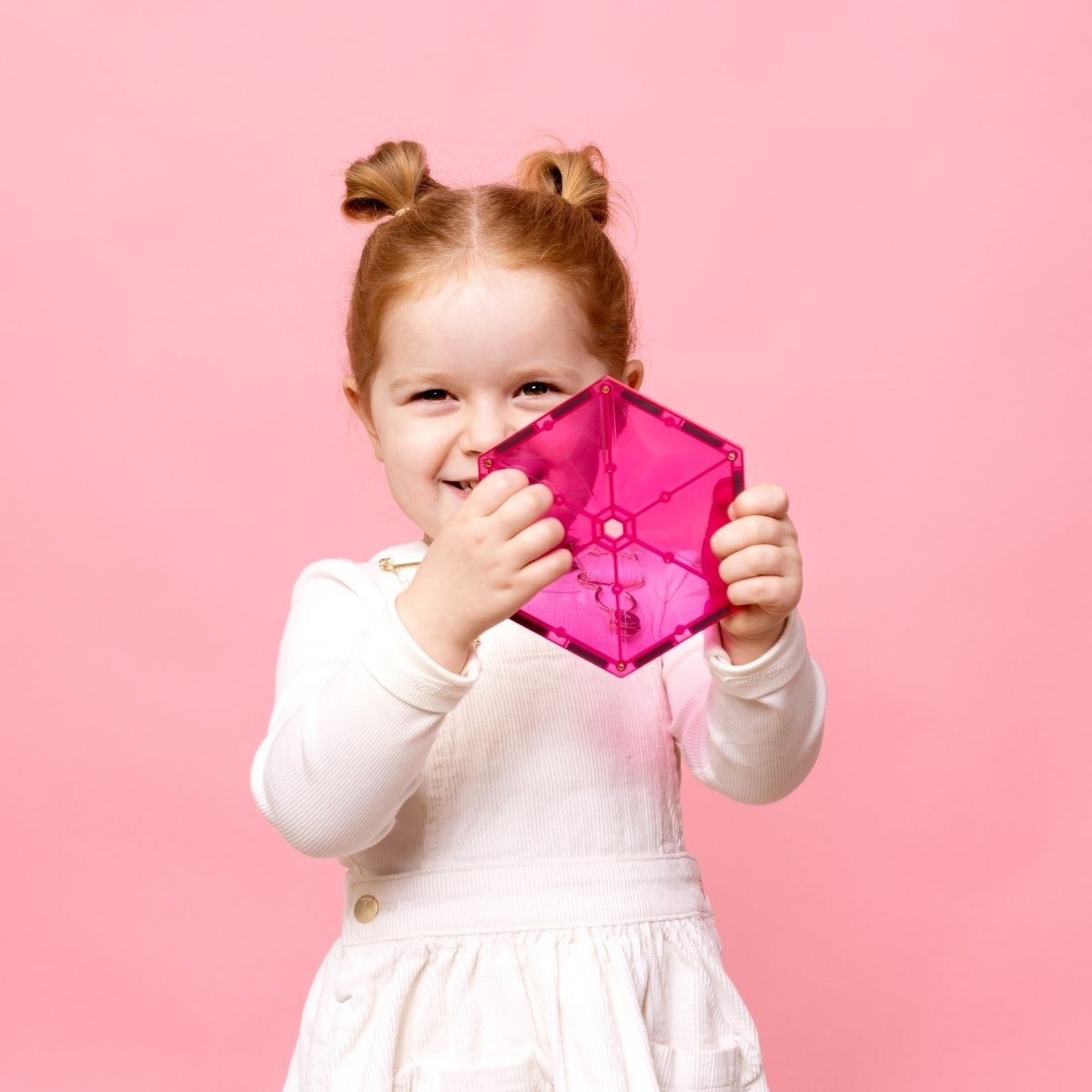Connetix Magnetbausteine Pink Charity Set 20 Teile ab 3 kreatives Bauspiel Magnetspielbausteine