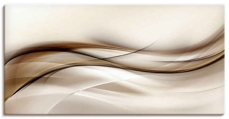 Artland Wandbild »Braune abstrakte Welle«, Muster (1 St)