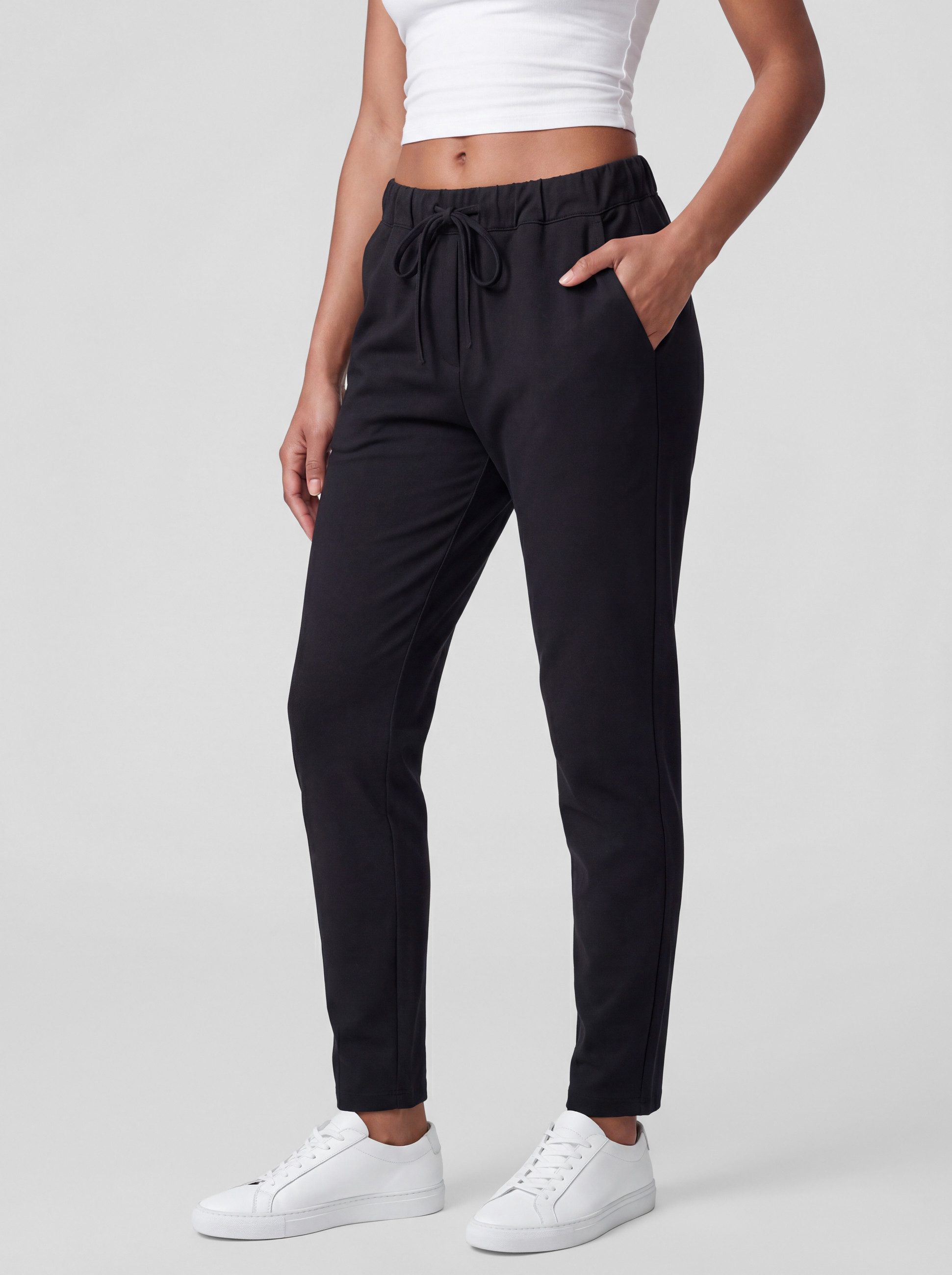 PEKIVESSA Jogger Pants Stretch Schlupfhose Sweathose mit Taschen aus Stretch-Baumwollmischung