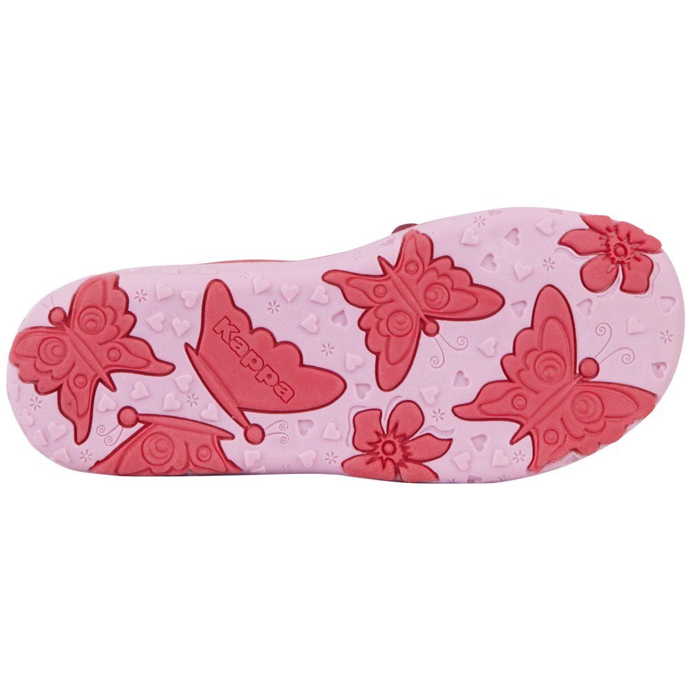 Kappa Sandale mit weitenregulierbaren zwei pink-rosé Klettverschlüssen