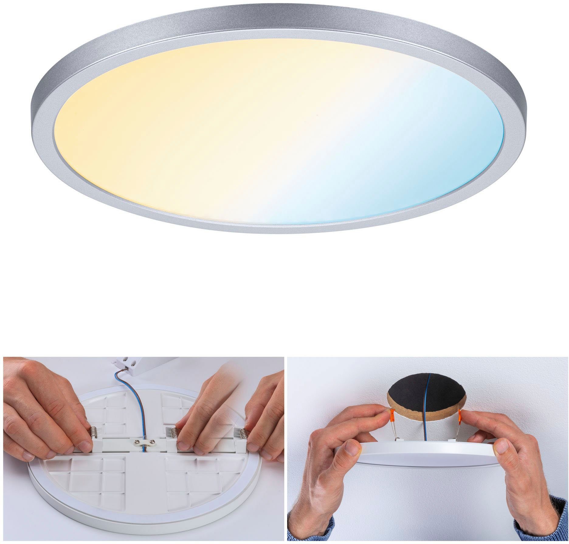 Tunable LED-Modul, LED White Home, Weiß Einbauleuchte warmweiß integriert, kaltweiß, fest - Smart LED Paulmann Areo,
