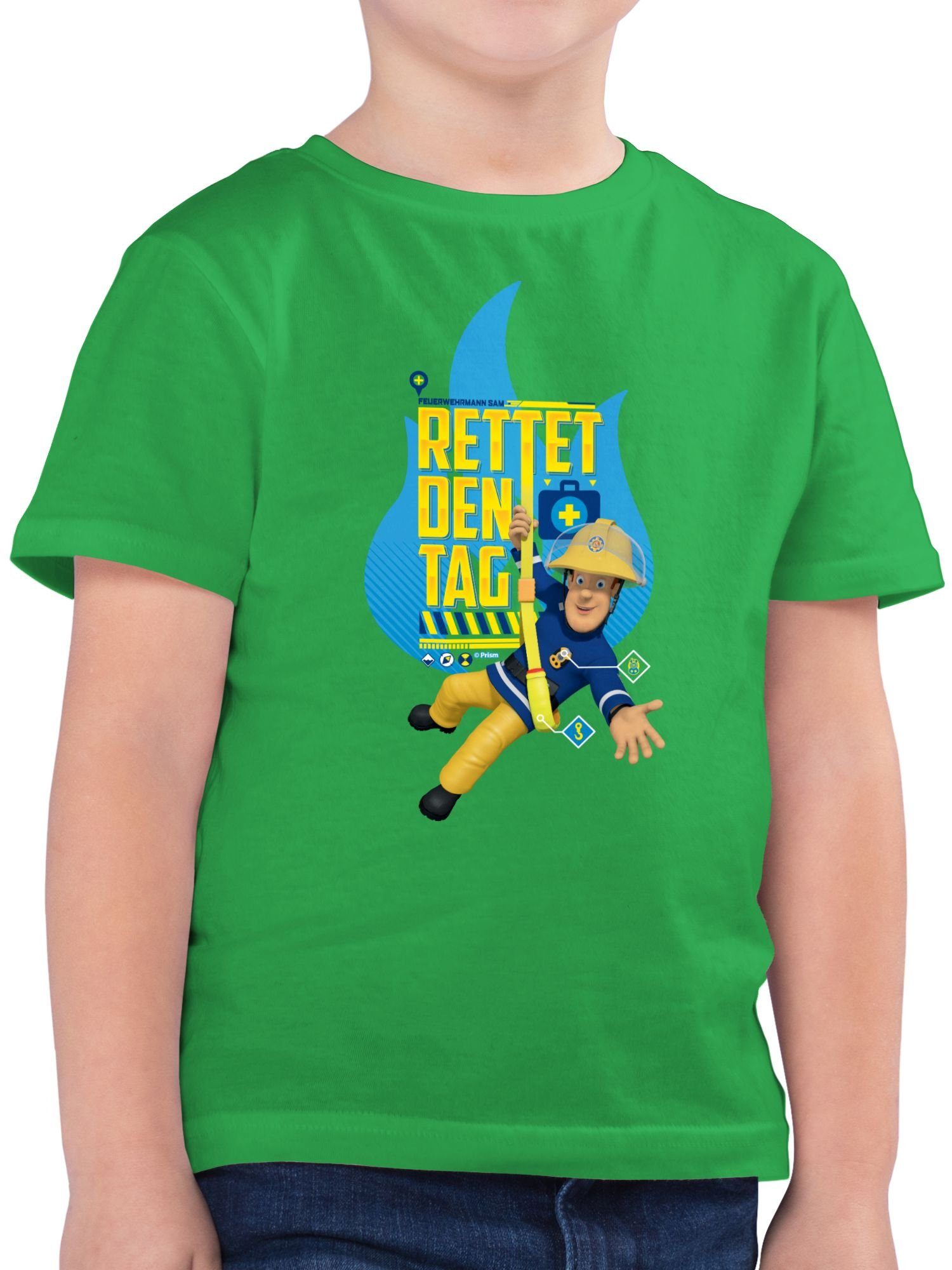 Shirtracer T-Shirt Rettet den Tag (1-tlg) Feuerwehrmann Sam Jungen