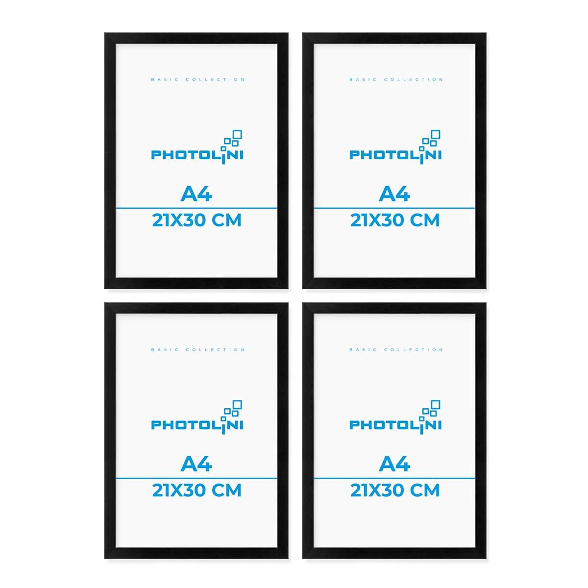 PHOTOLINI Bilderrahmen 4er Set 21x30 cm günstig online kaufen