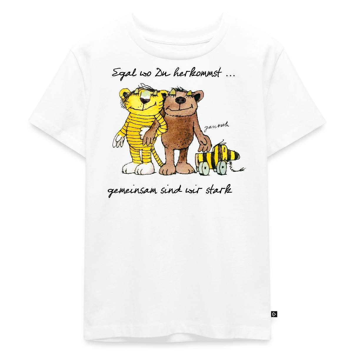 T-Shirt Janosch Bär Tigerente Tiger Gemeinsam Stark Kinder Premium T-Shirt