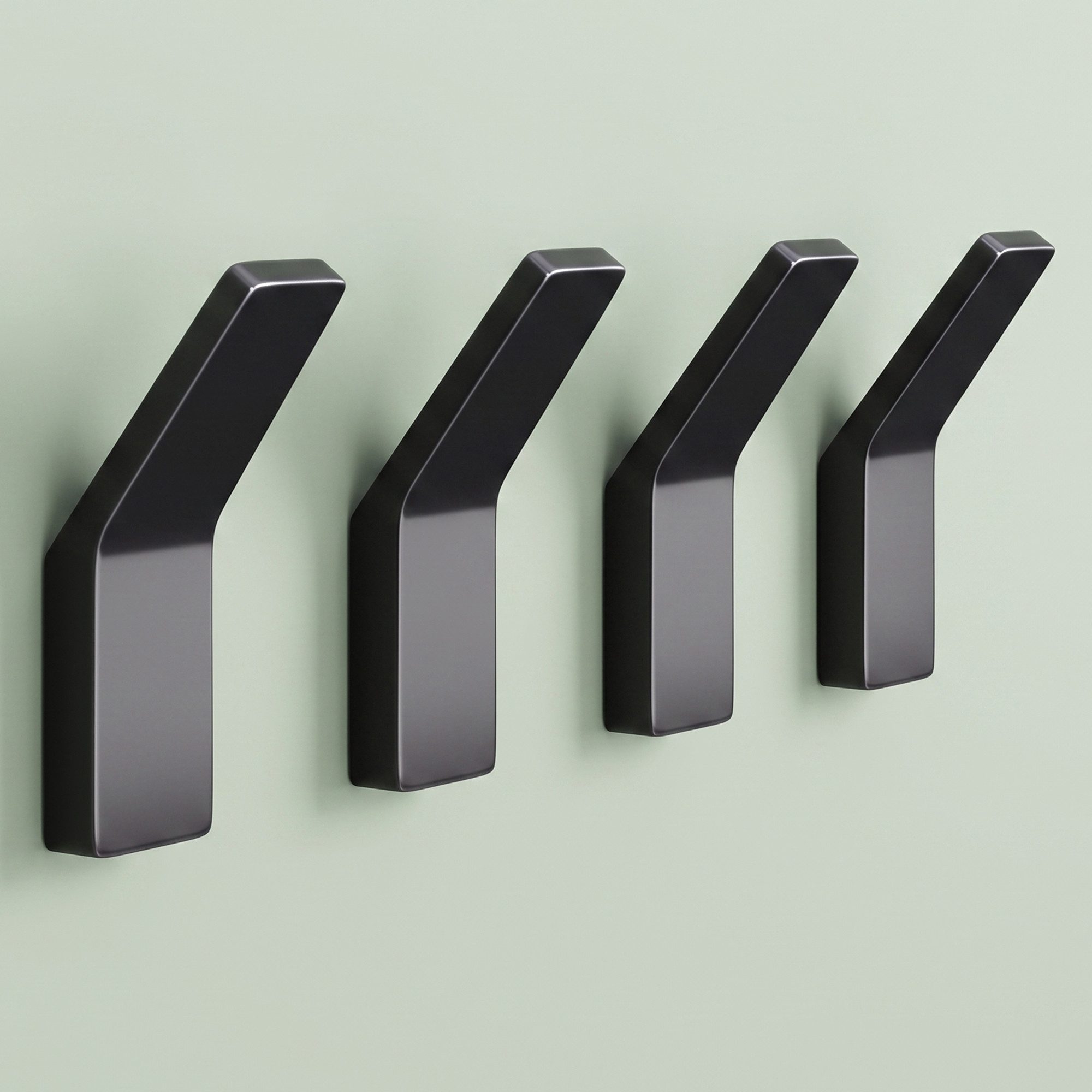 Mai & Mai Wandgarderobe Kleiderhaken Garderobenhaken 4 Stück BxTxH: 24x9x75cm Stalo-13, aus hochwertiger Zinklegierung, Minimalistische Design