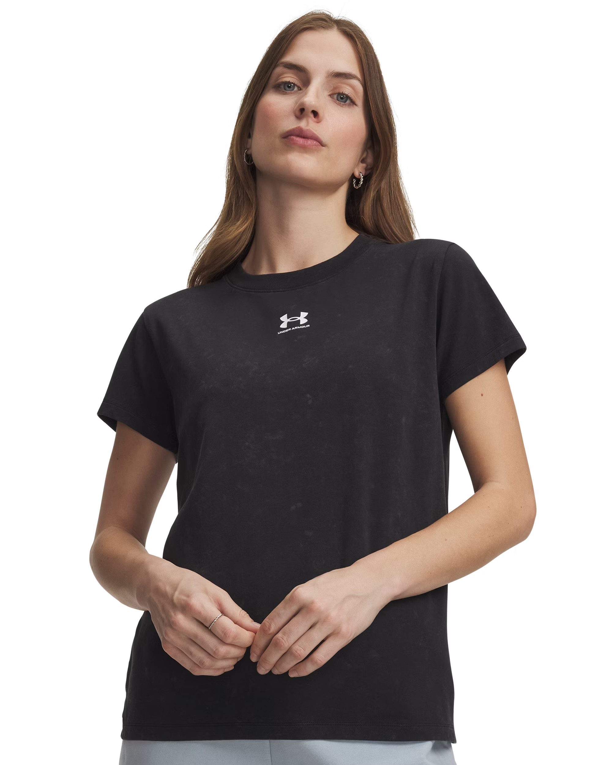 Under Armour® T-Shirt RIVAL COTTON WASH SS BLACK