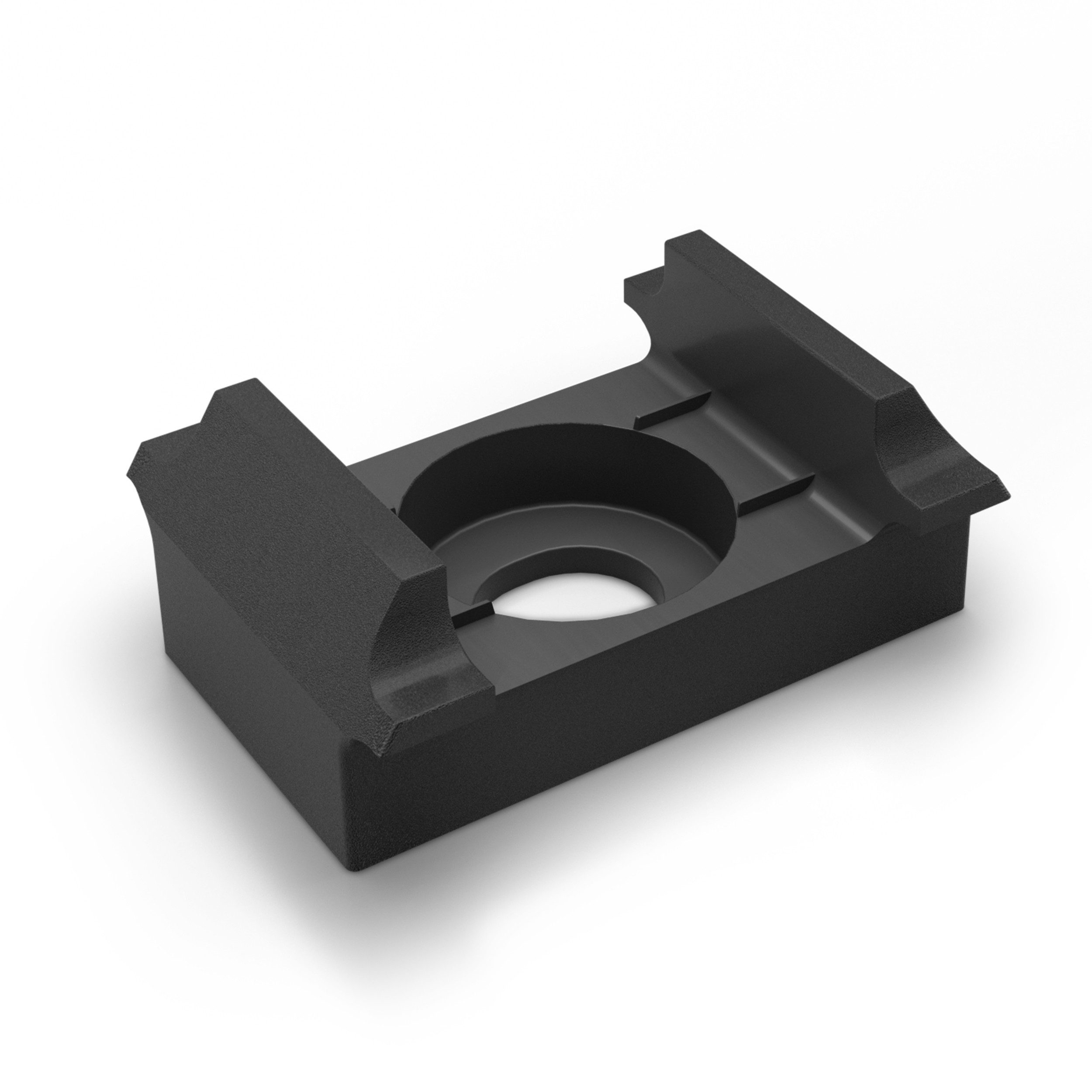 Qualinos Doppelstabmattenzaun Universal-Klemmbock für Stabmatten mit flache Auflage UV stabilisiert, (Vorteilspack, 10-St., Universal-Klemmbock flach), Universal für ebene Flächen & UV-stabilisiert