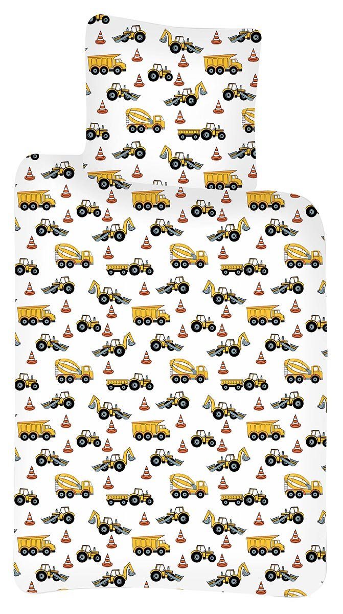 Jerry Fabrics Kinderbettwäsche Traktor Kinderbettwäsche, Renforcé, günstig online kaufen