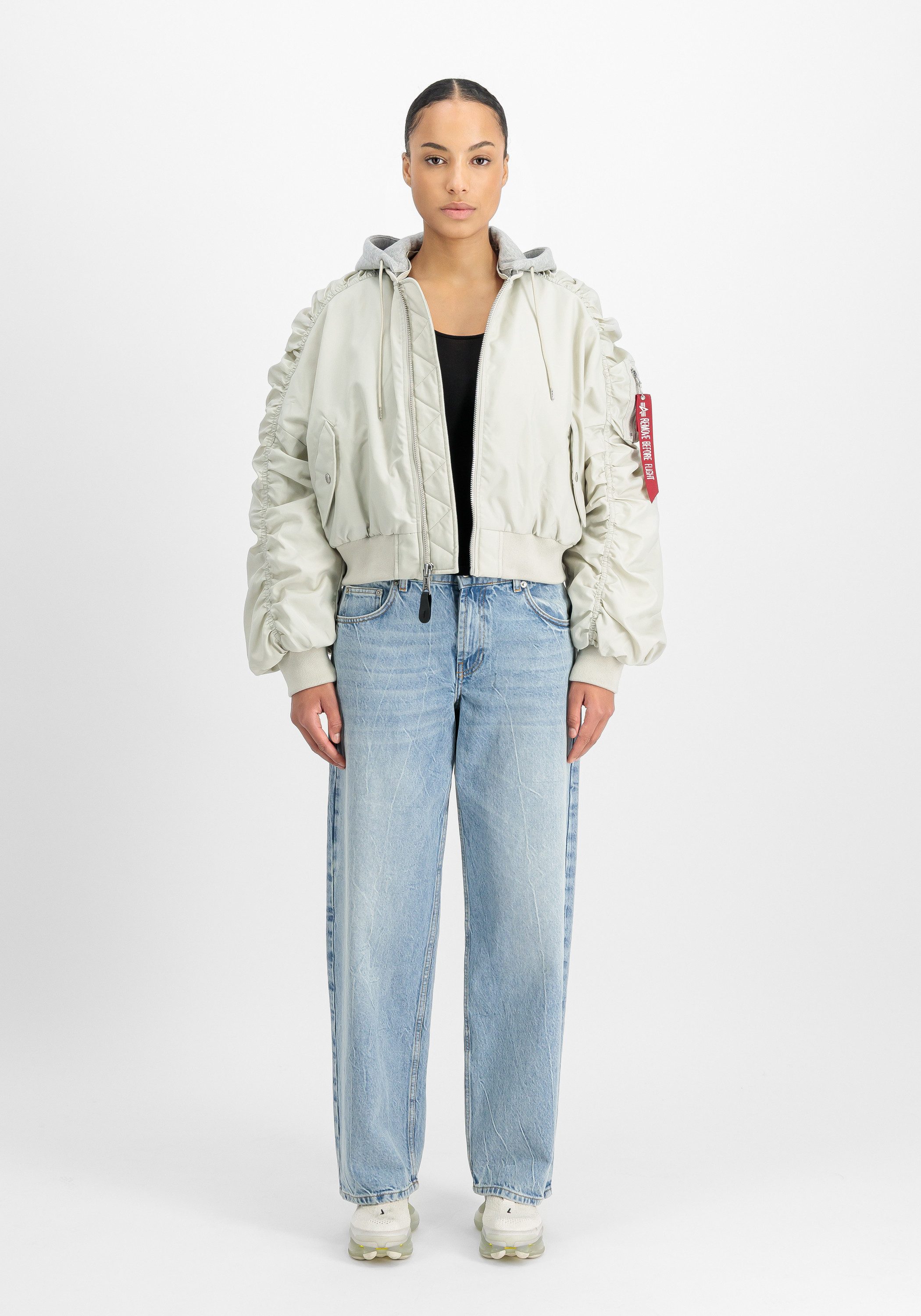 Alpha Industries Bomberjacke Short Hooded Bomber Light W
