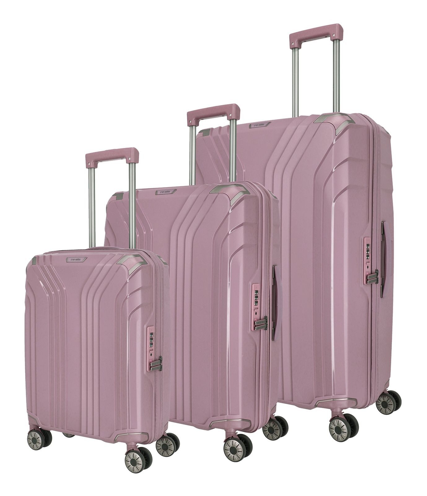 travelite Trolleyset Elvaa, 4 Rollen, (Set, 3 tlg)