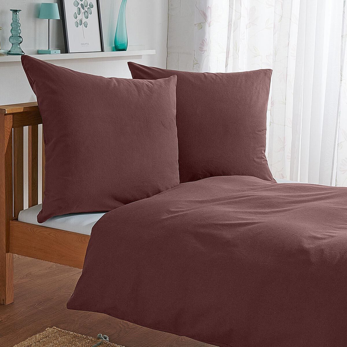 TRAUMSCHLAF Bettwäsche Uni Feinbiber, Biber, 3 teilig, feine warme weiche B günstig online kaufen