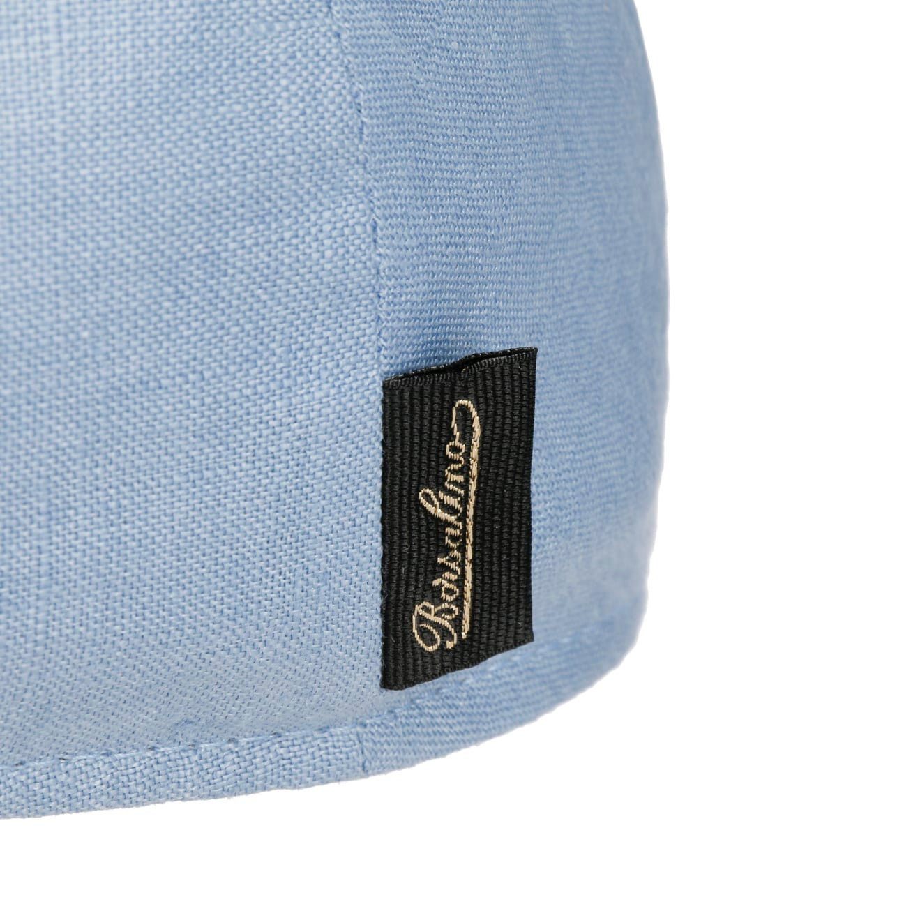 Borsalino Flat Cap (1-St) Schirmmütze mit Schirm, Made in Italy