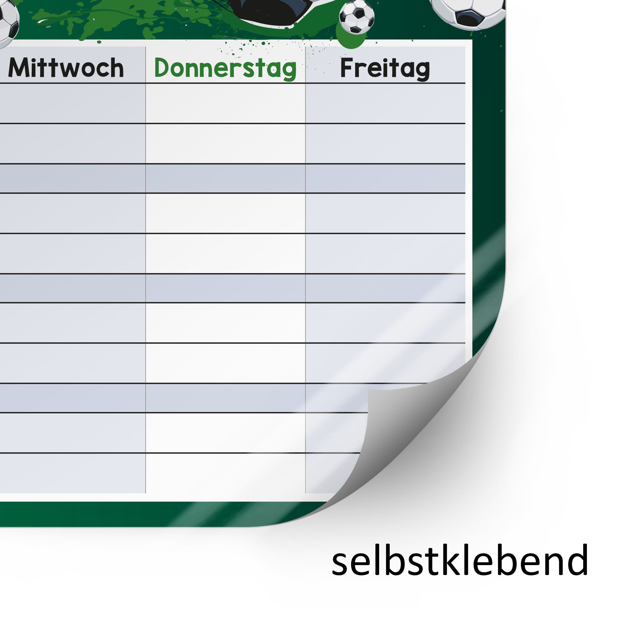 younikat Schülerkalender younikat Stundenplan I inkl. Stift I wiederbeschreibbar I dv642, Selbstklebend – Bild 4 von 5