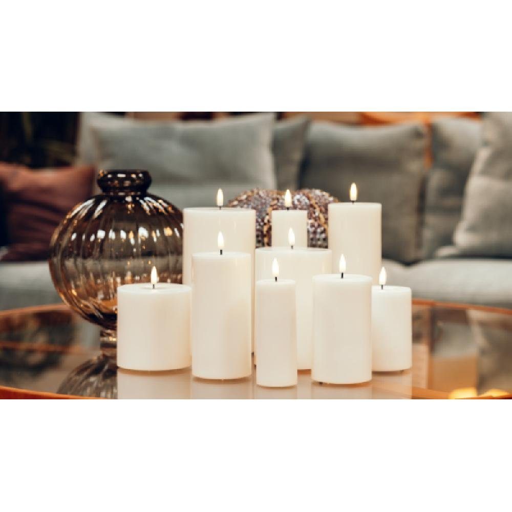 Deluxe Homeart Kerzenhalter Teelichte LED Weiß (3,5x4cm) (4-teilig) günstig online kaufen