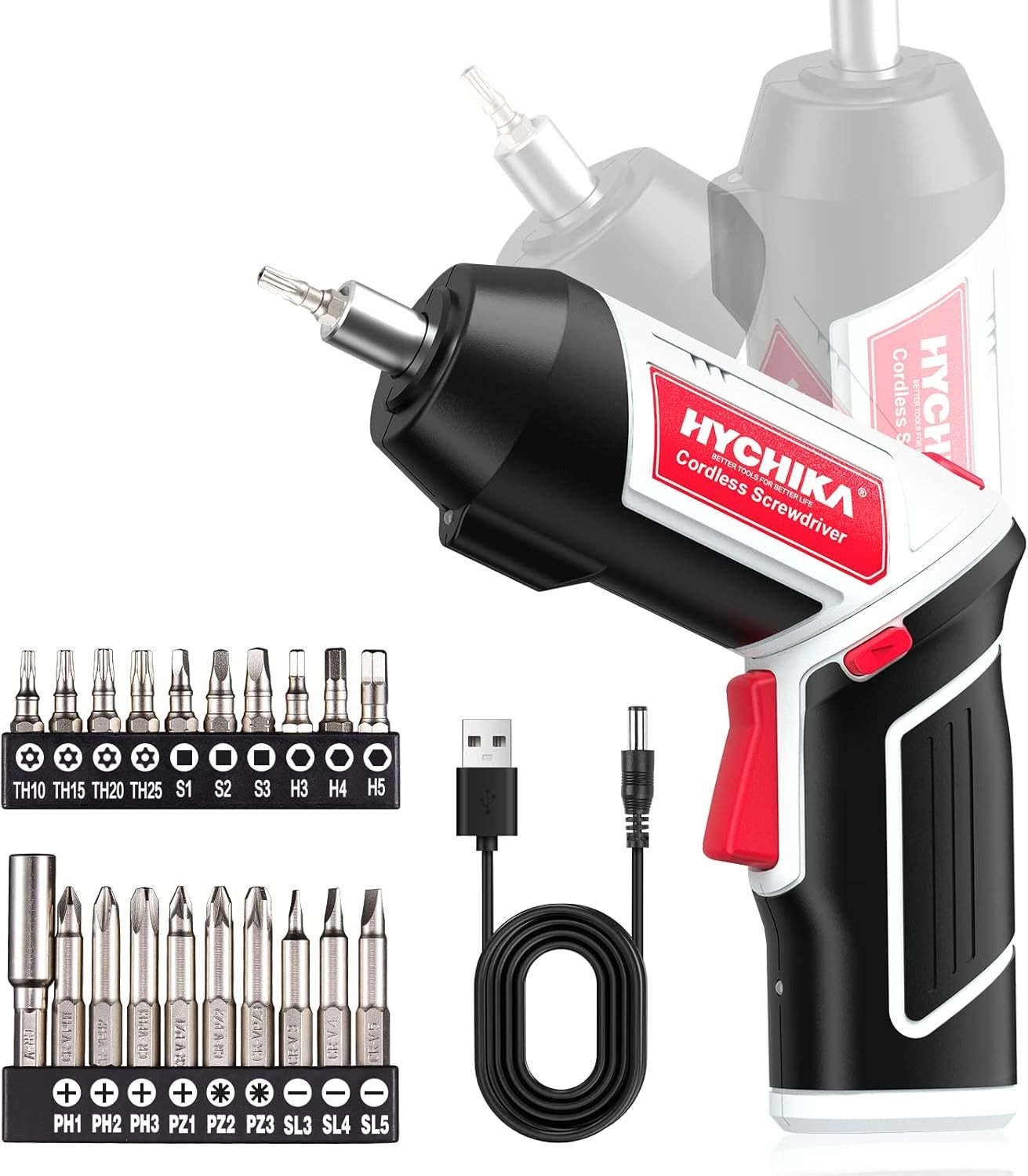 HYCHIKA Akku-Schraubendreher HYCHIKA Cordless Screwdriver